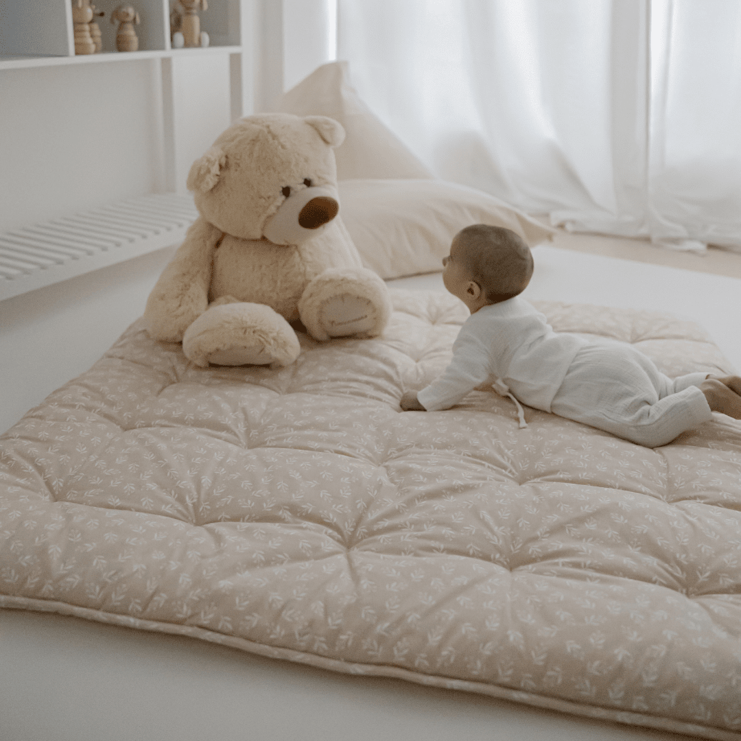 Krabbeldecke | Floral Sand