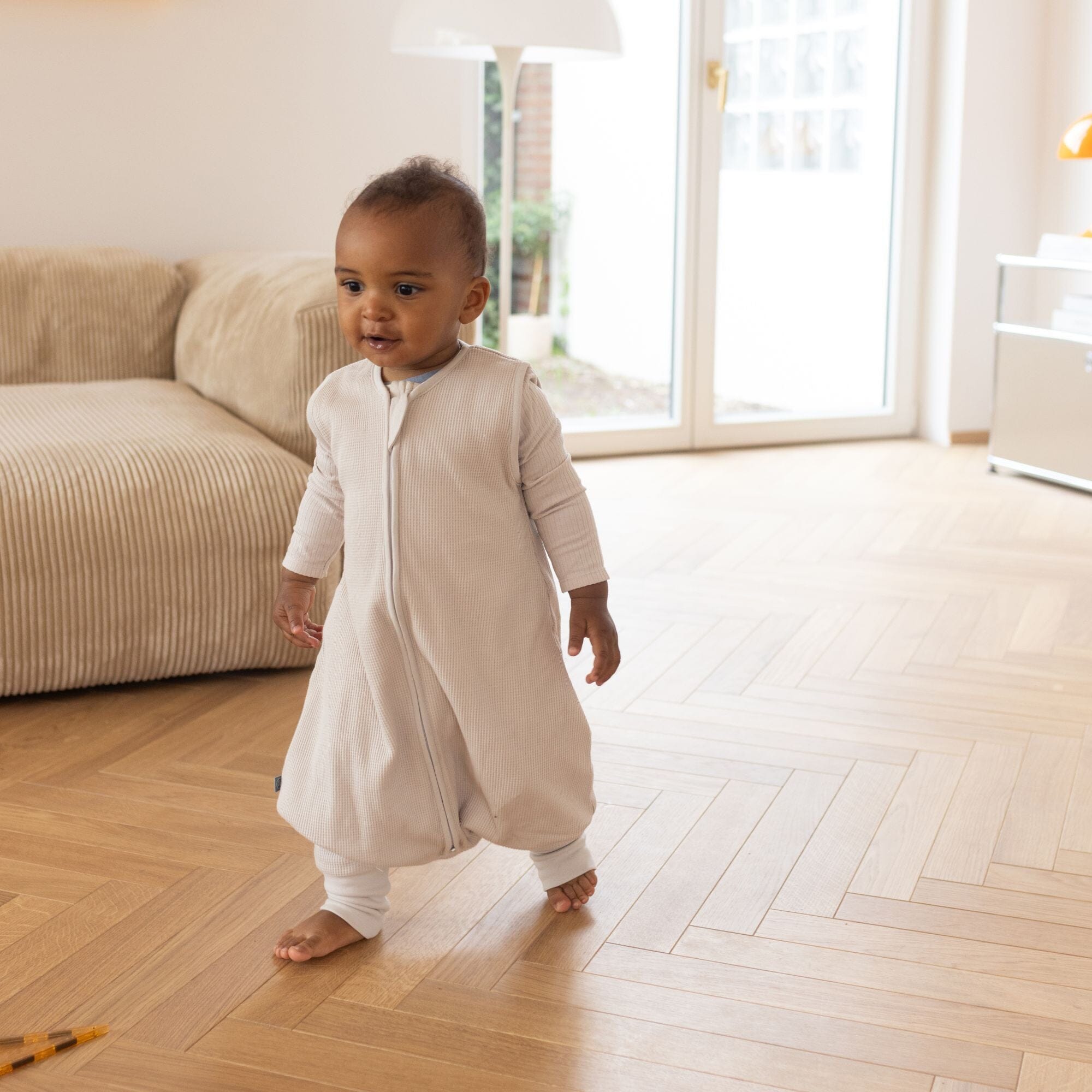 Schlafsack mit Füßen 1.0 TOG | Essential Beige