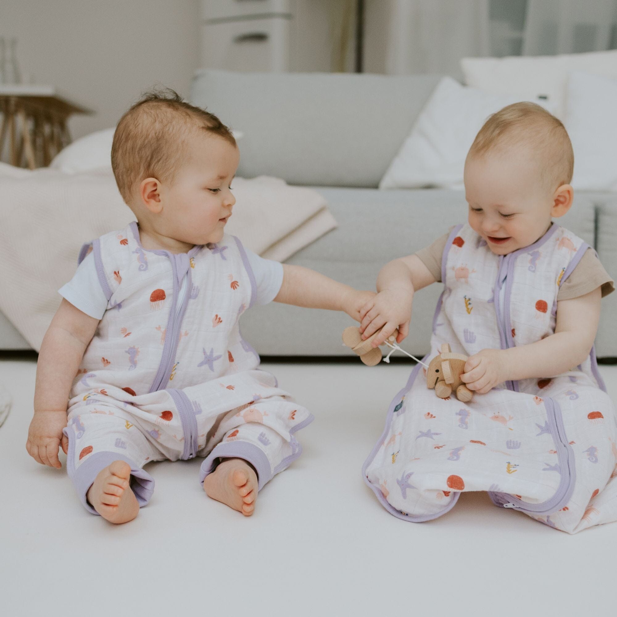 Musselin Schlafsack mit Füßen 0.5 TOG | Community Design Unterwasser