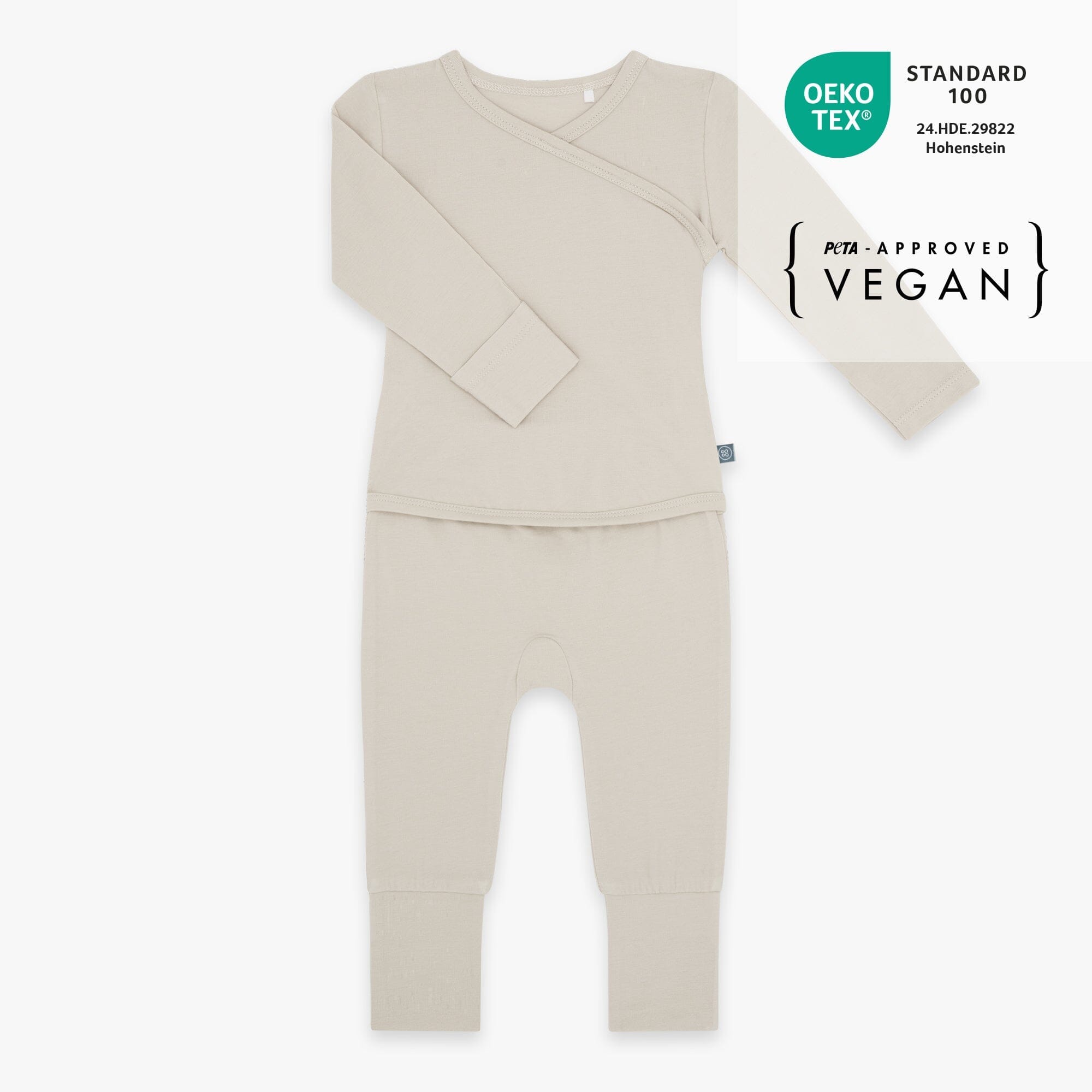 Langarm Easy-On Strampler | Essential Beige