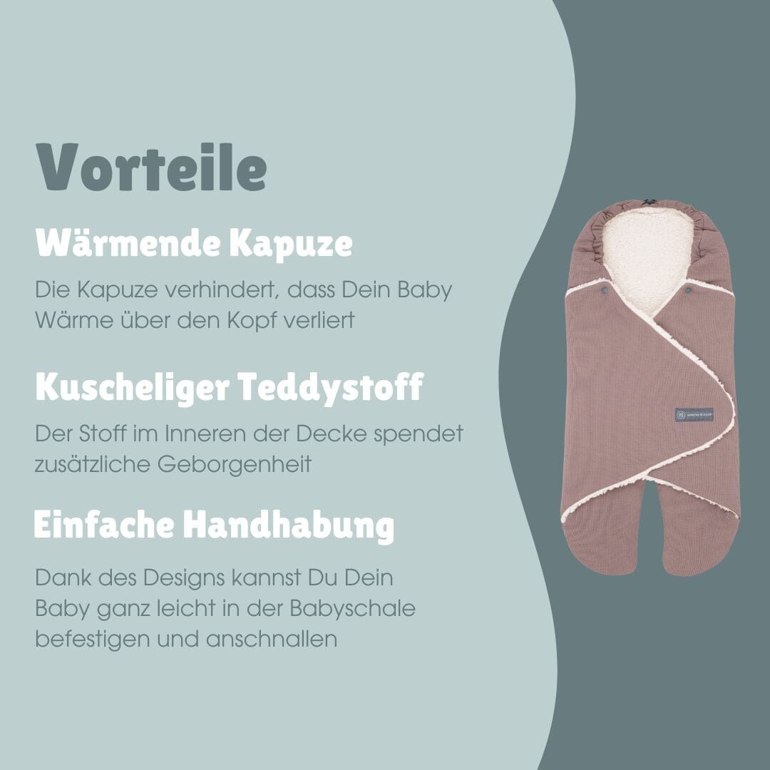 Einschlagdecke mit Füssen | Essential Berry