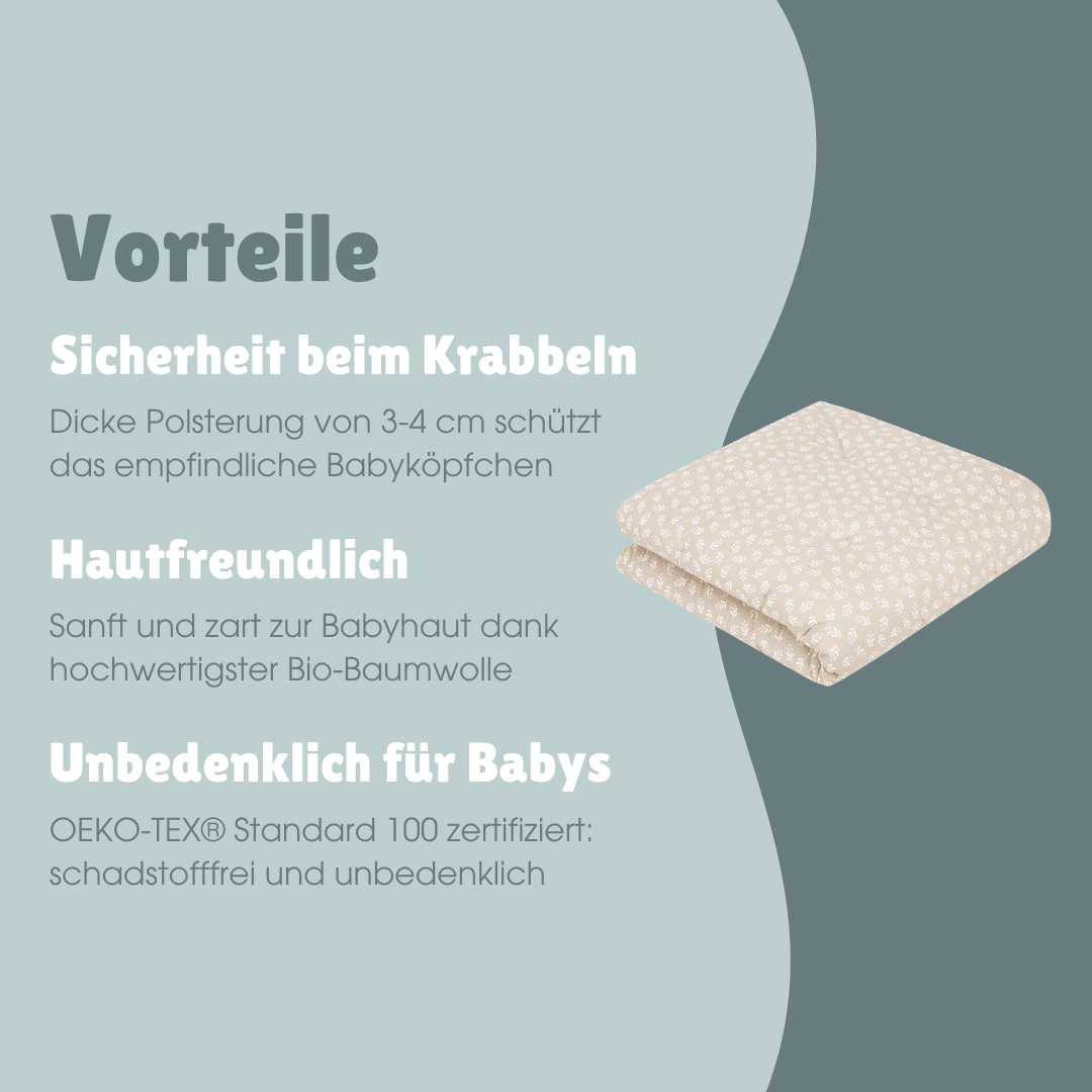 Krabbeldecke | Floral Sand