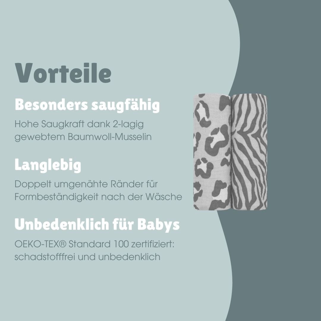 Nuscheli 2er Set | Leo Grau