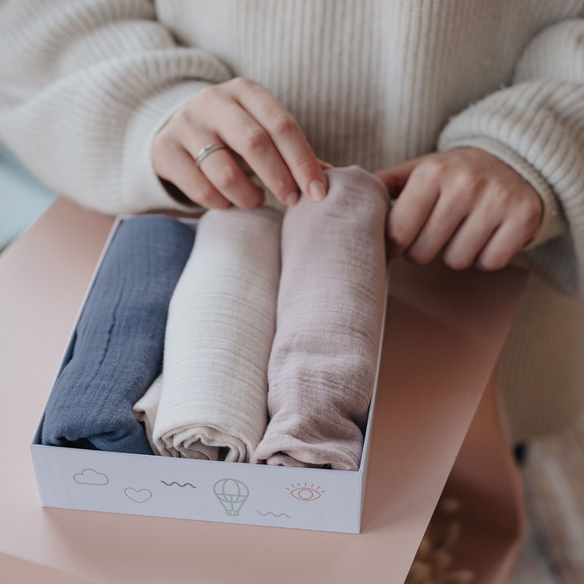 Nuscheli 3er Set | Nachthimmel