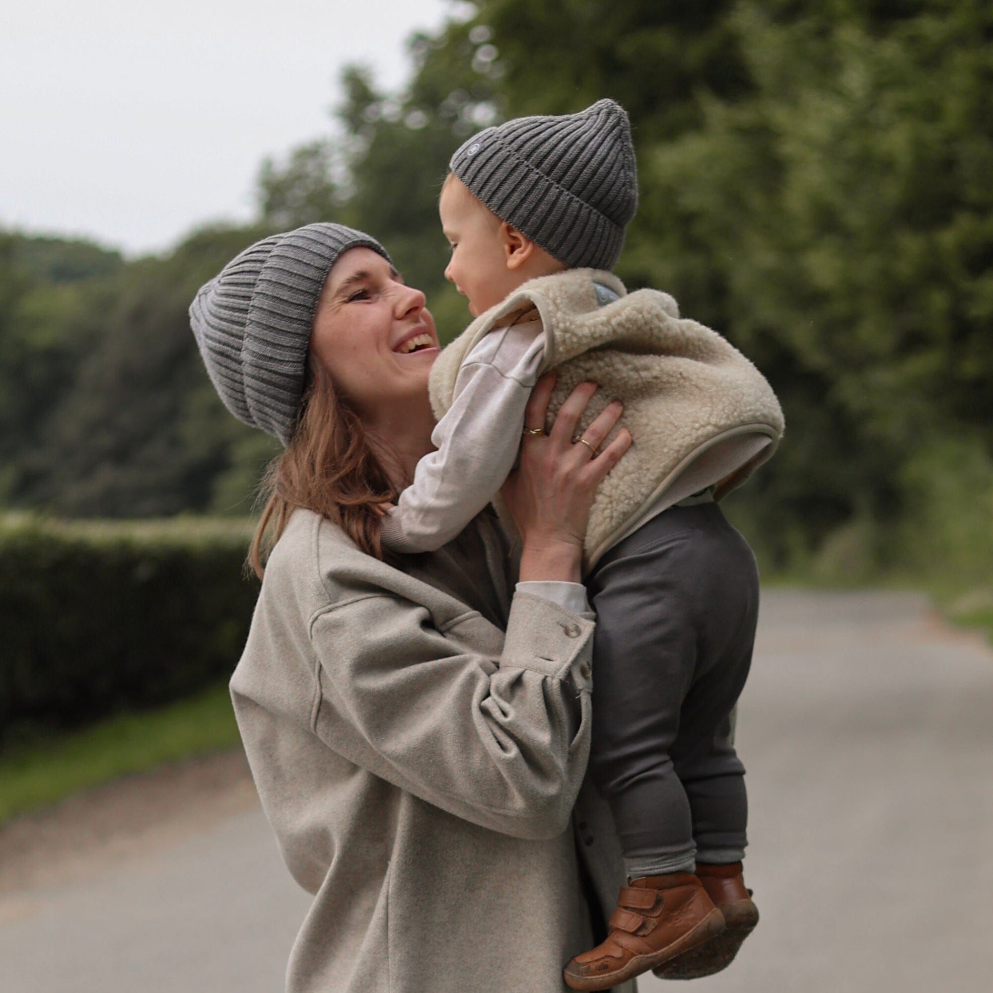 Merino Wollmütze Erwachsene | Essential Grau