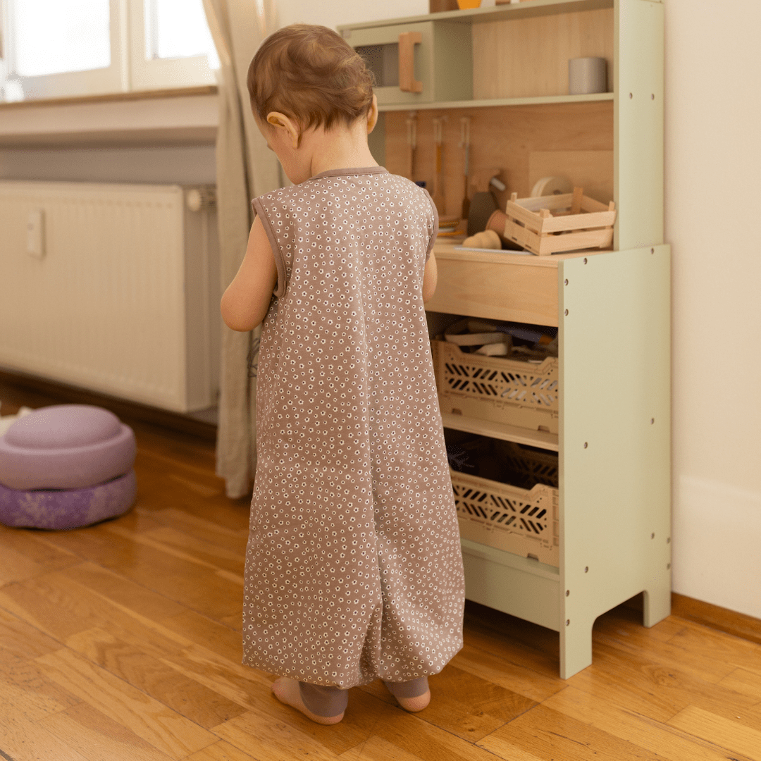 Schlafsack mit Füssen 1.0 TOG | Blume Berry