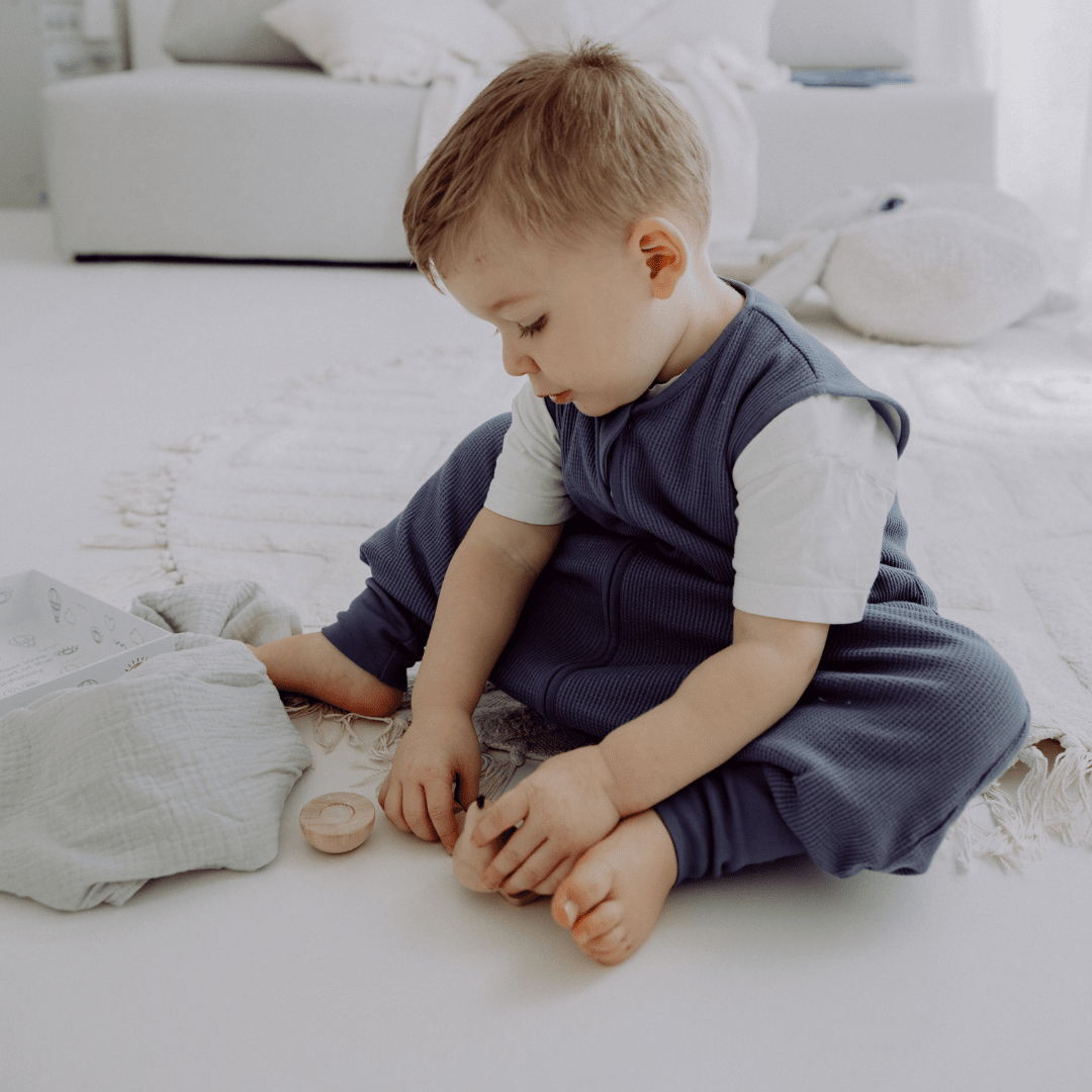 Schlafsack mit Füssen 1.0 TOG | Essential Blau