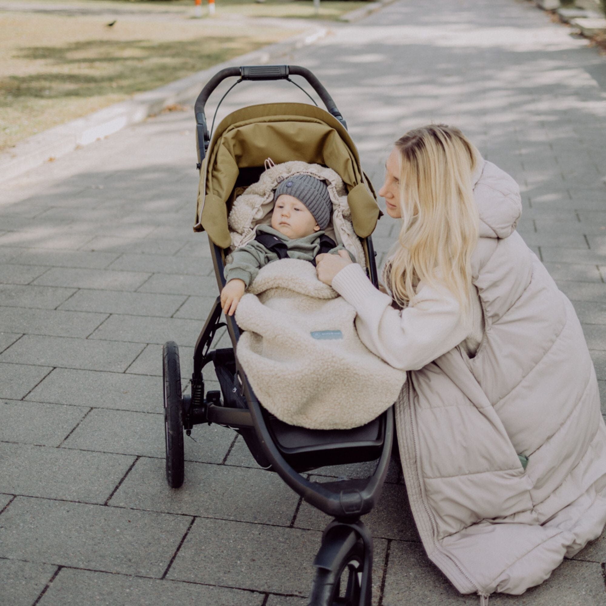 Fusssack aus Merinowolle | Essential Beige