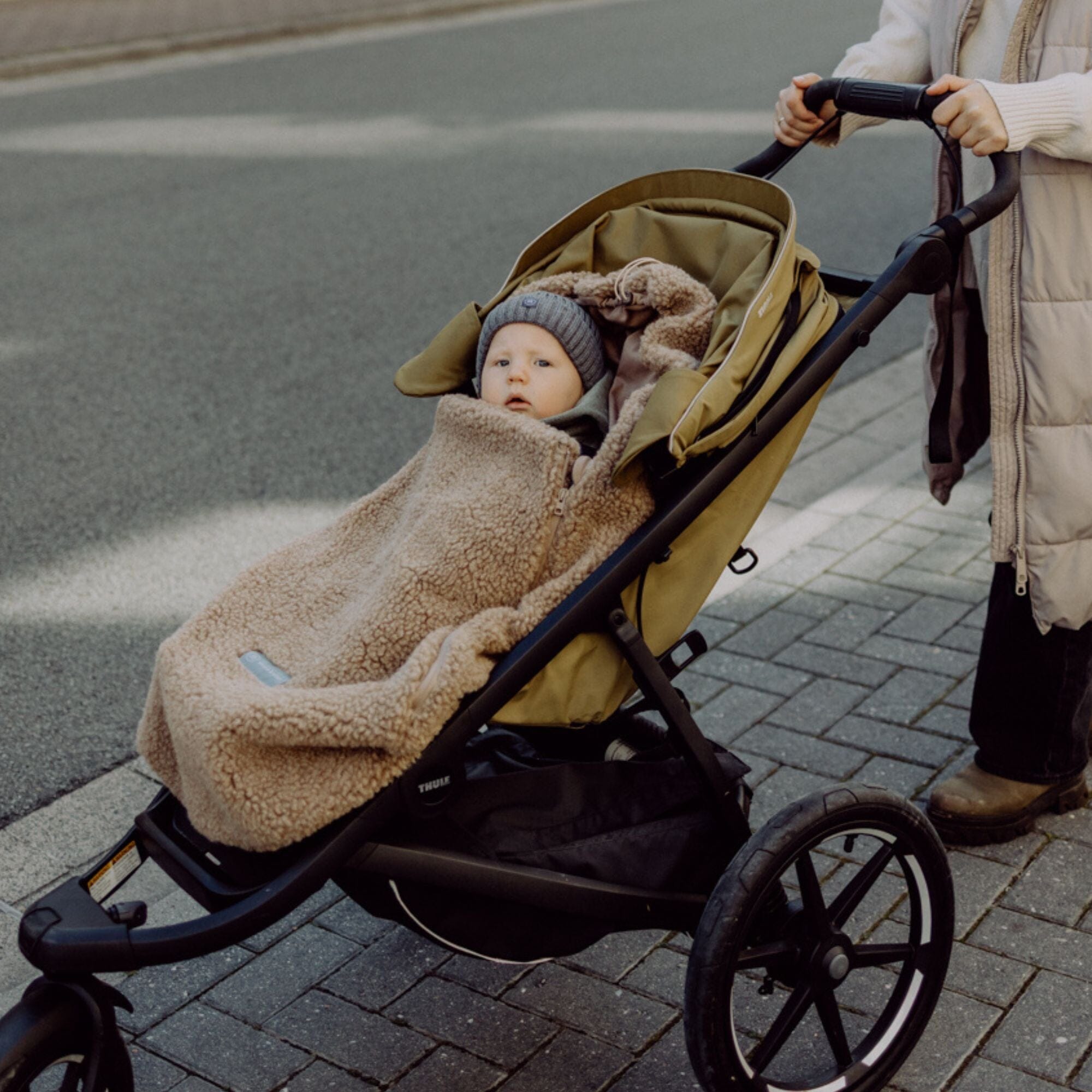 Fusssack aus Merinowolle | Essential Taupe