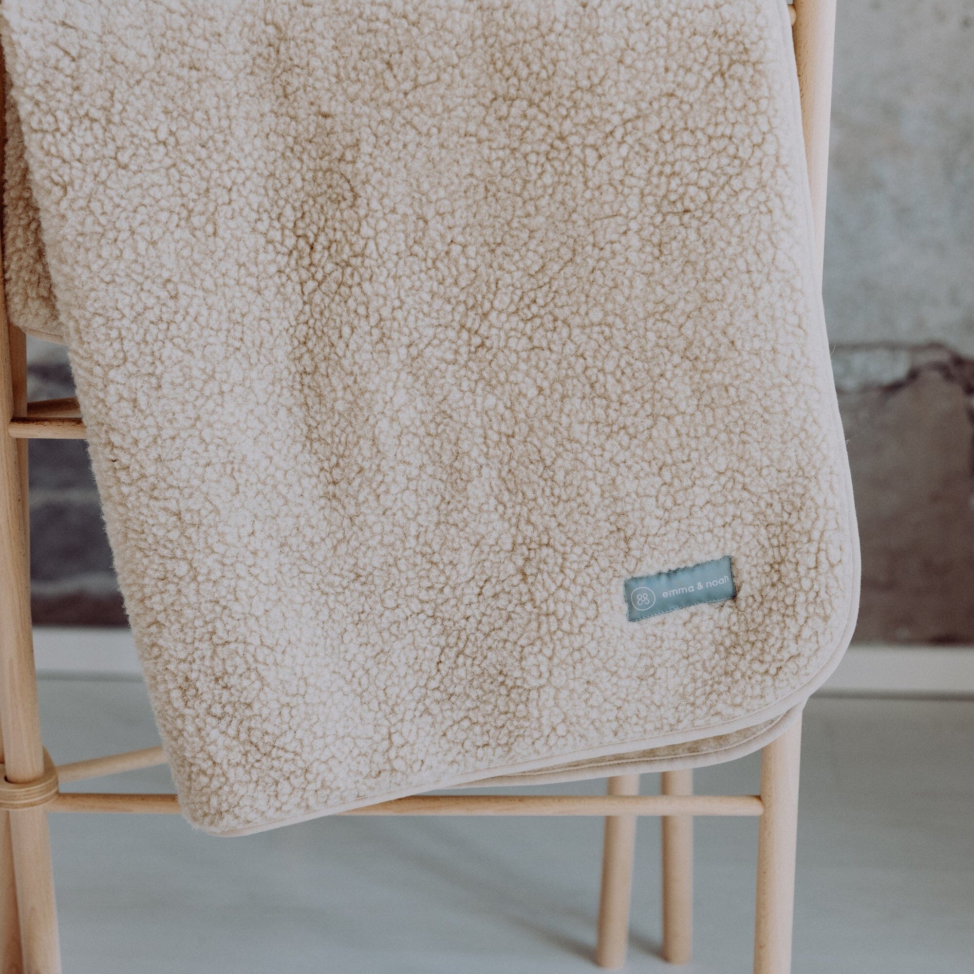 Merinowoll Teddy Kuscheldecke | Essential Beige