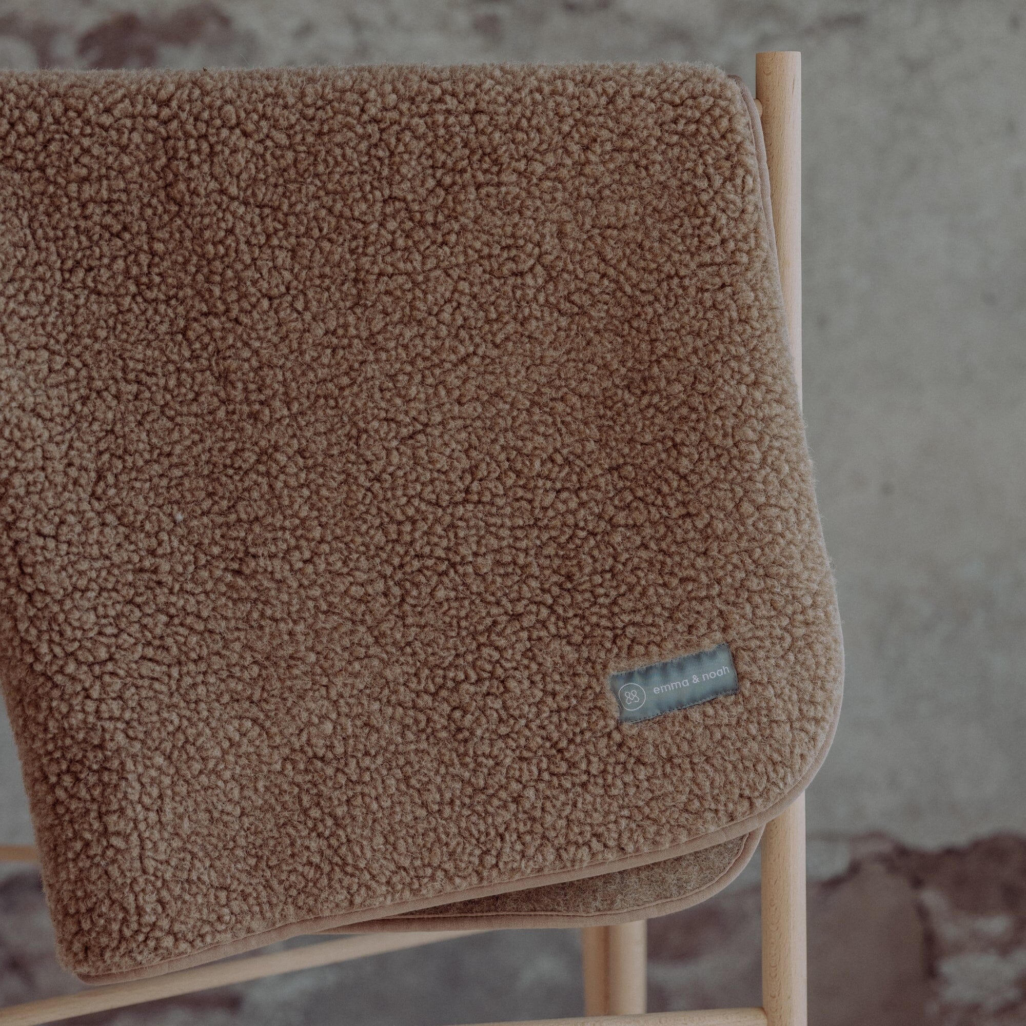 Merinowoll Teddy Kuscheldecke | Essential Taupe