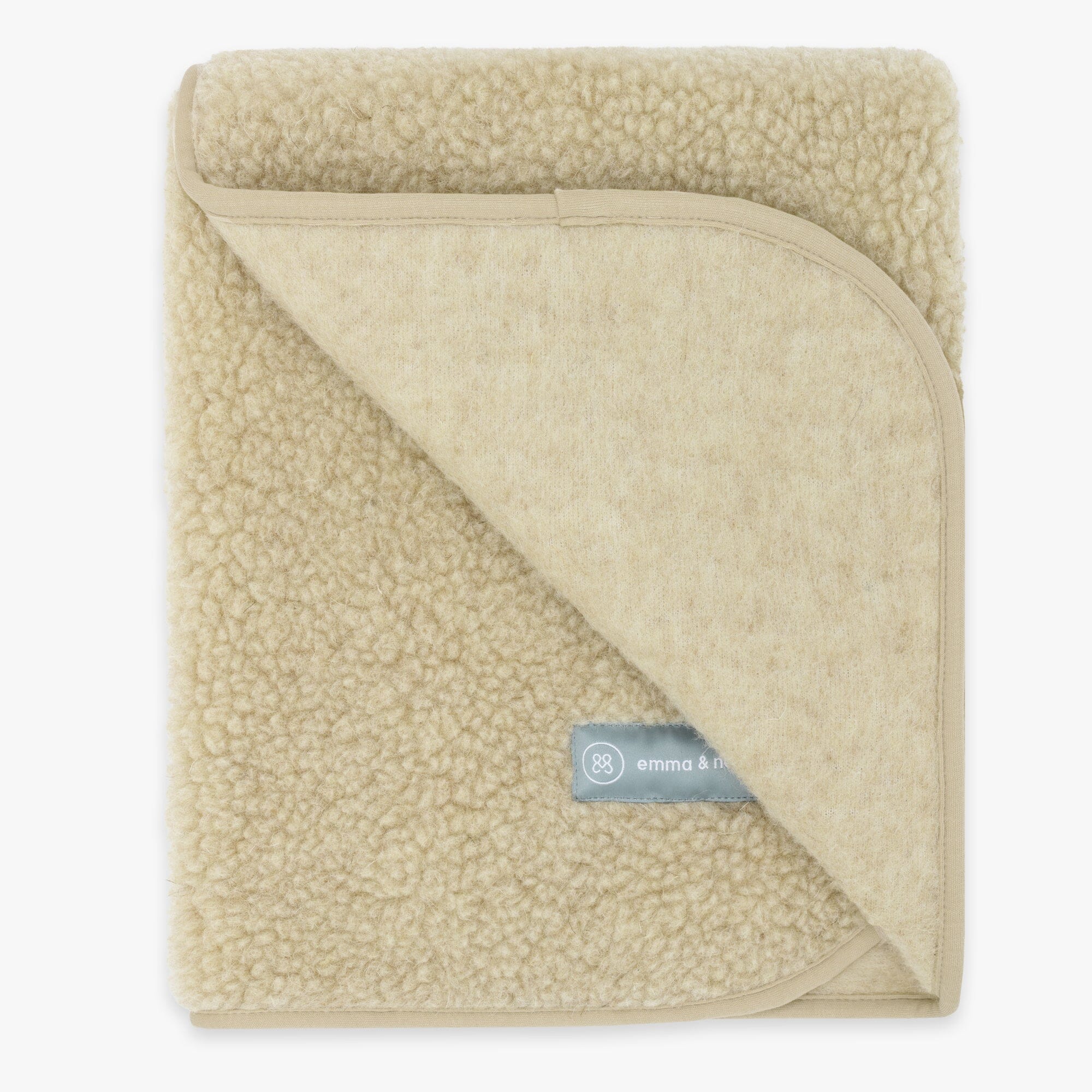 Merinowoll Teddy Kuscheldecke | Essential Beige