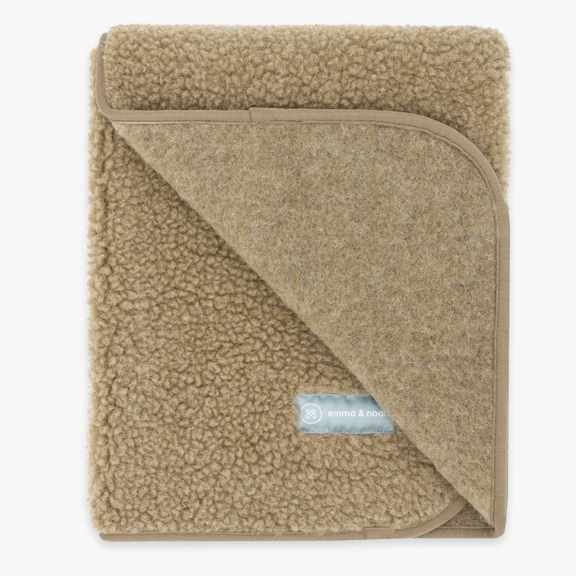 Merinowoll Teddy Kuscheldecke | Essential Taupe