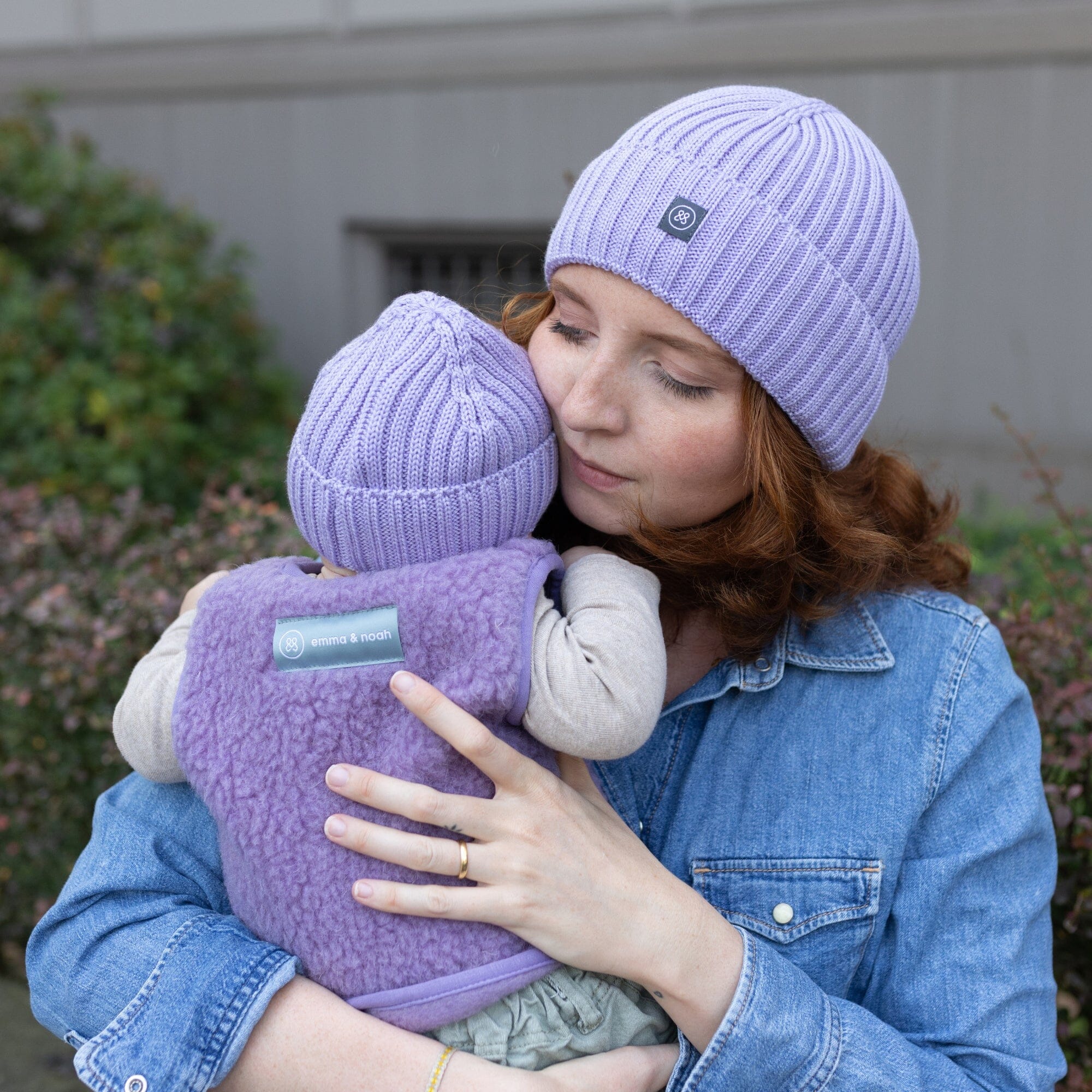 Merinowoll Teddy Weste | Essential Lavendel