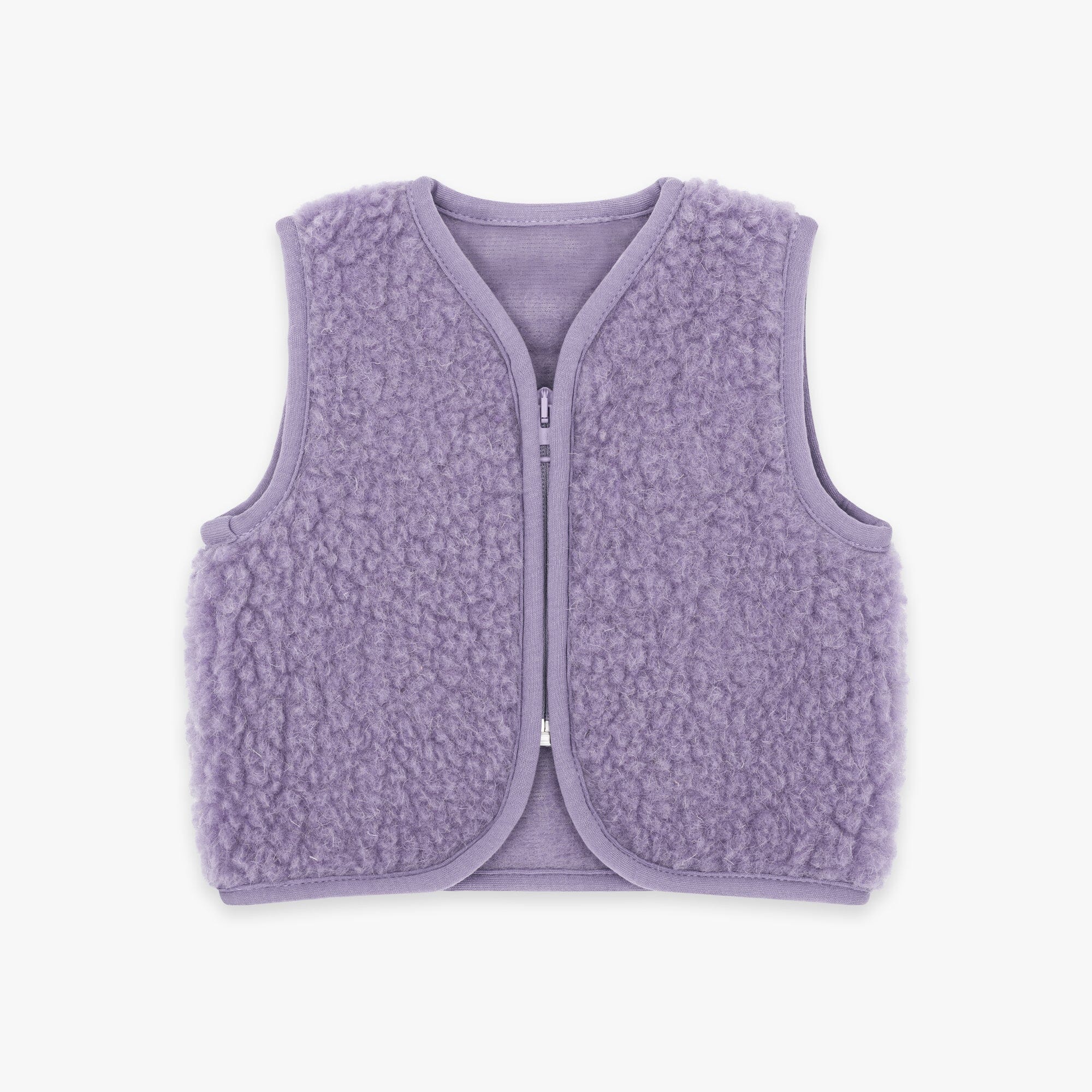 Merinowoll Teddy Weste | Essential Lavendel