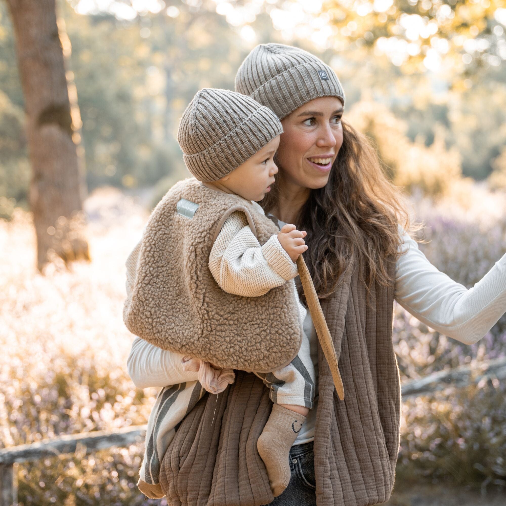 Merinowoll Teddy Weste | Essential Taupe