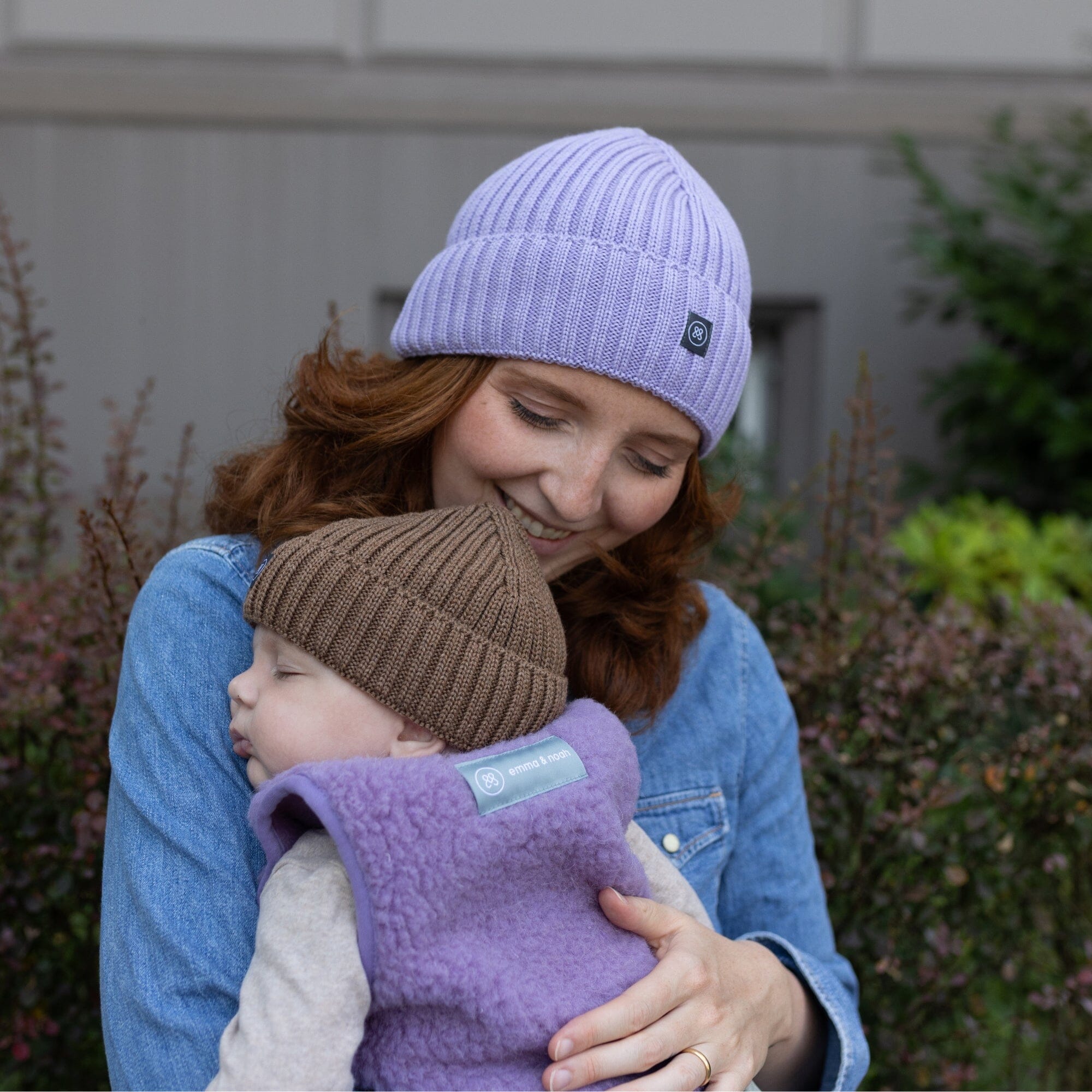 Merino Wollmütze Erwachsene | Essential Lavendel