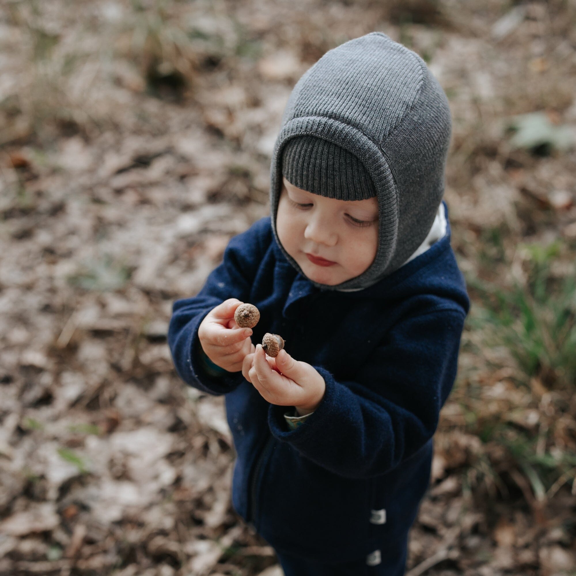 Schlupfmütze aus Merinowolle | Essential Grau