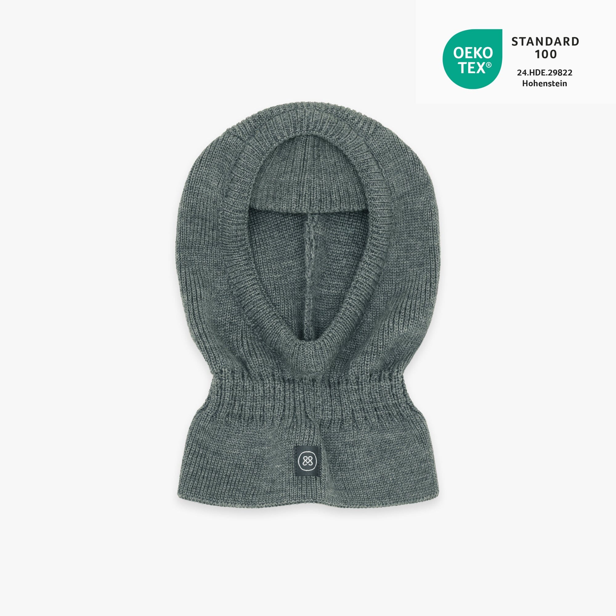 Merino Wollschlupfmütze Kind | Essential Grau