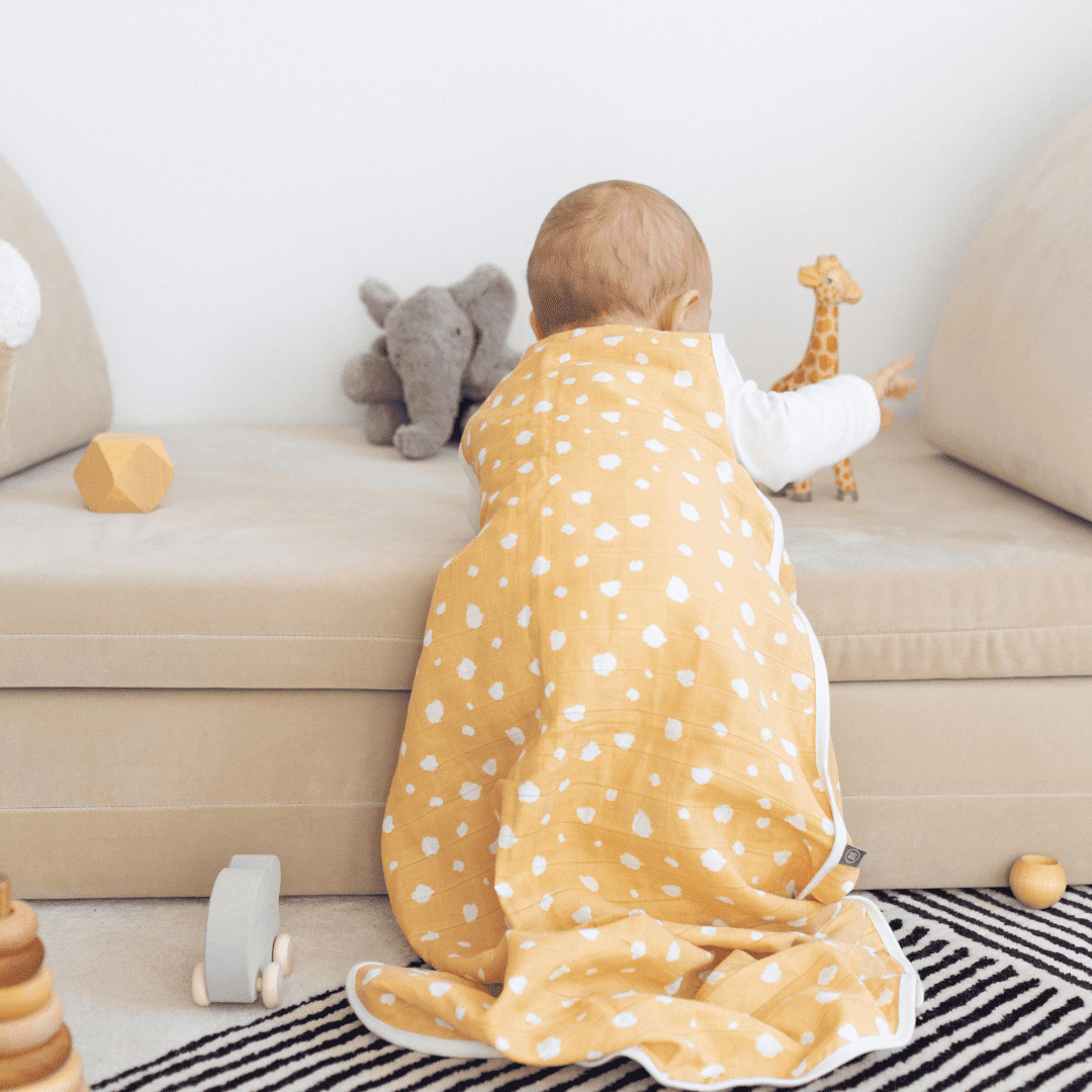 Musselin Schlafsack 0.5 TOG | Punkte Gelb