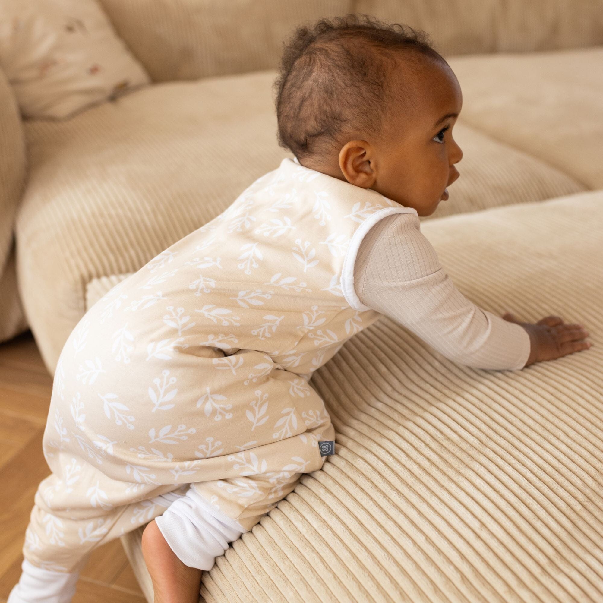 Schlafsack mit Füßen 1.0 TOG | Floral Sand