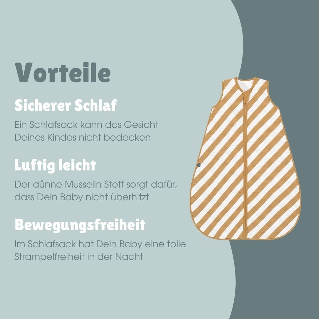 Schlafsack 0.5 TOG | Streifen Gelb