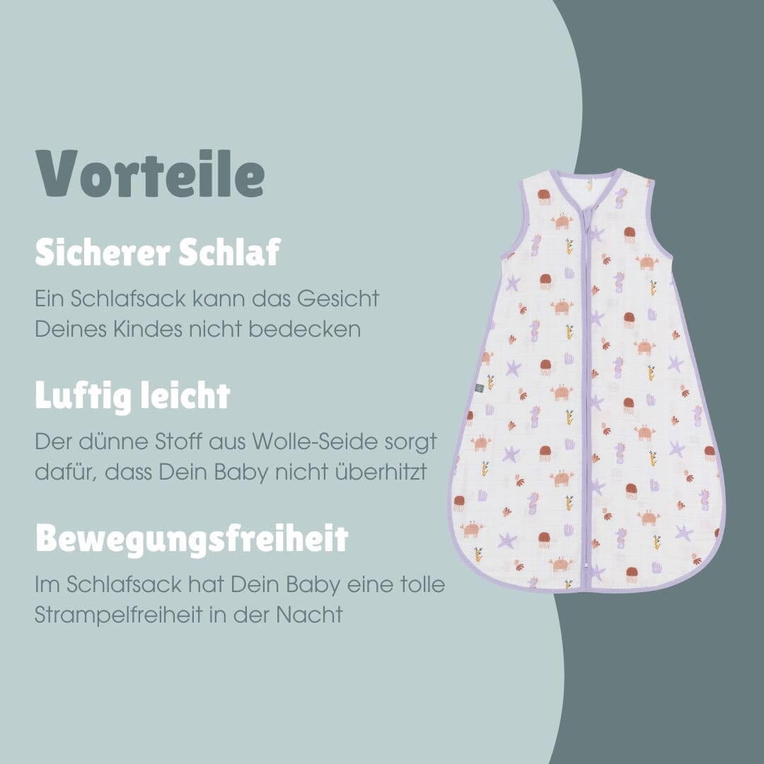 Musselin Schlafsack 0.5 TOG | Community Design Unterwasser