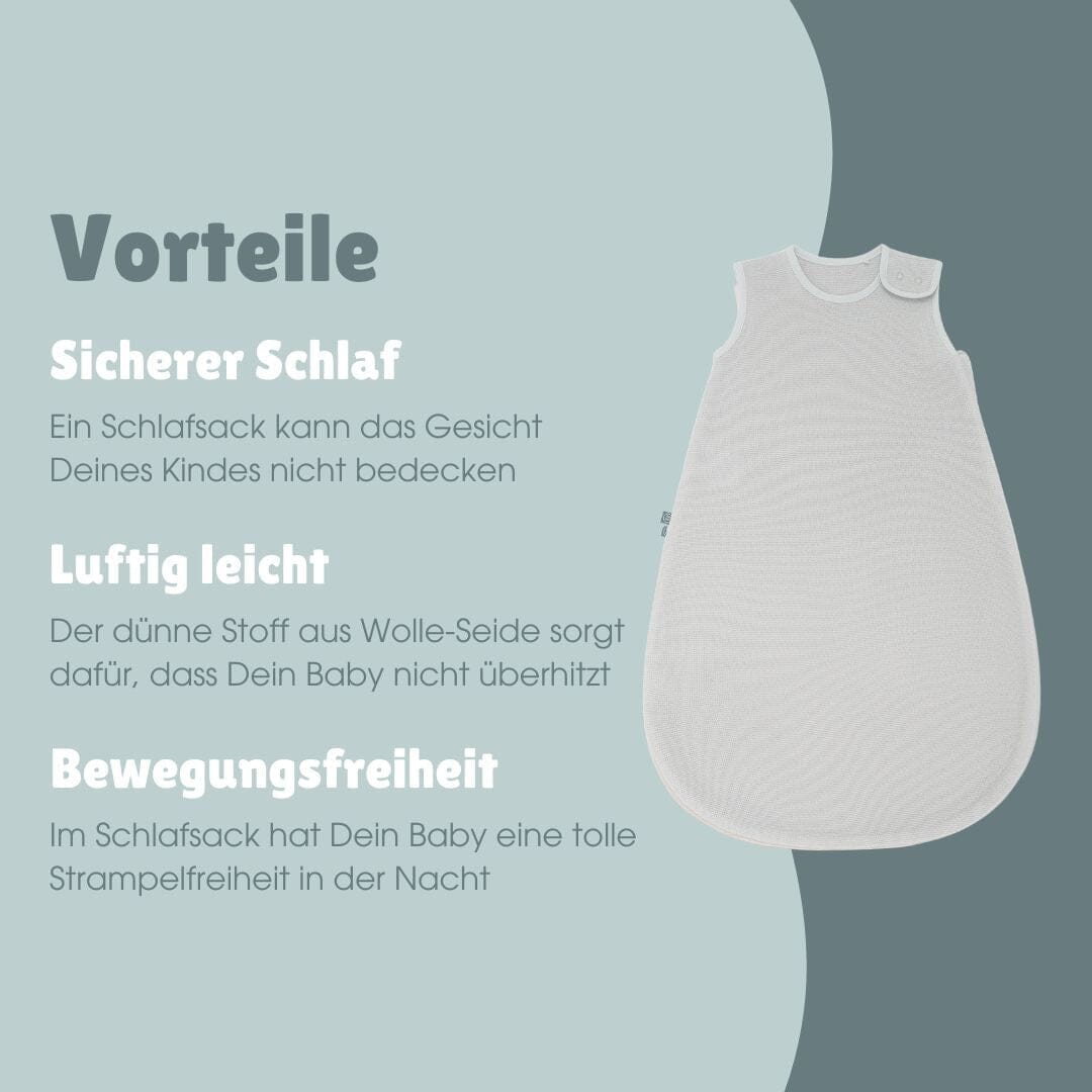 Baby Schlafsack Wolle-Seide 0.5 TOG