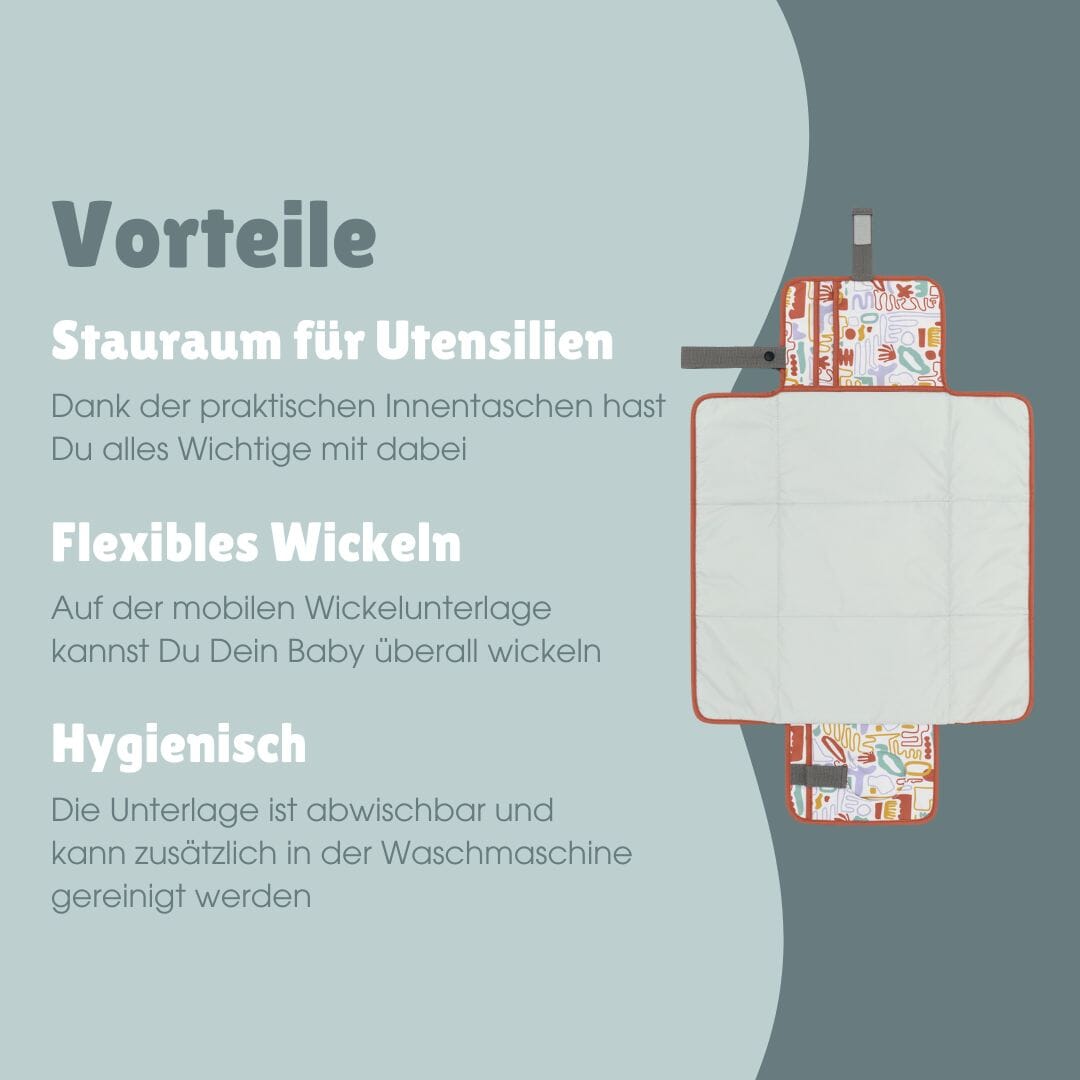 Wickelunterlage | Bunte Formen