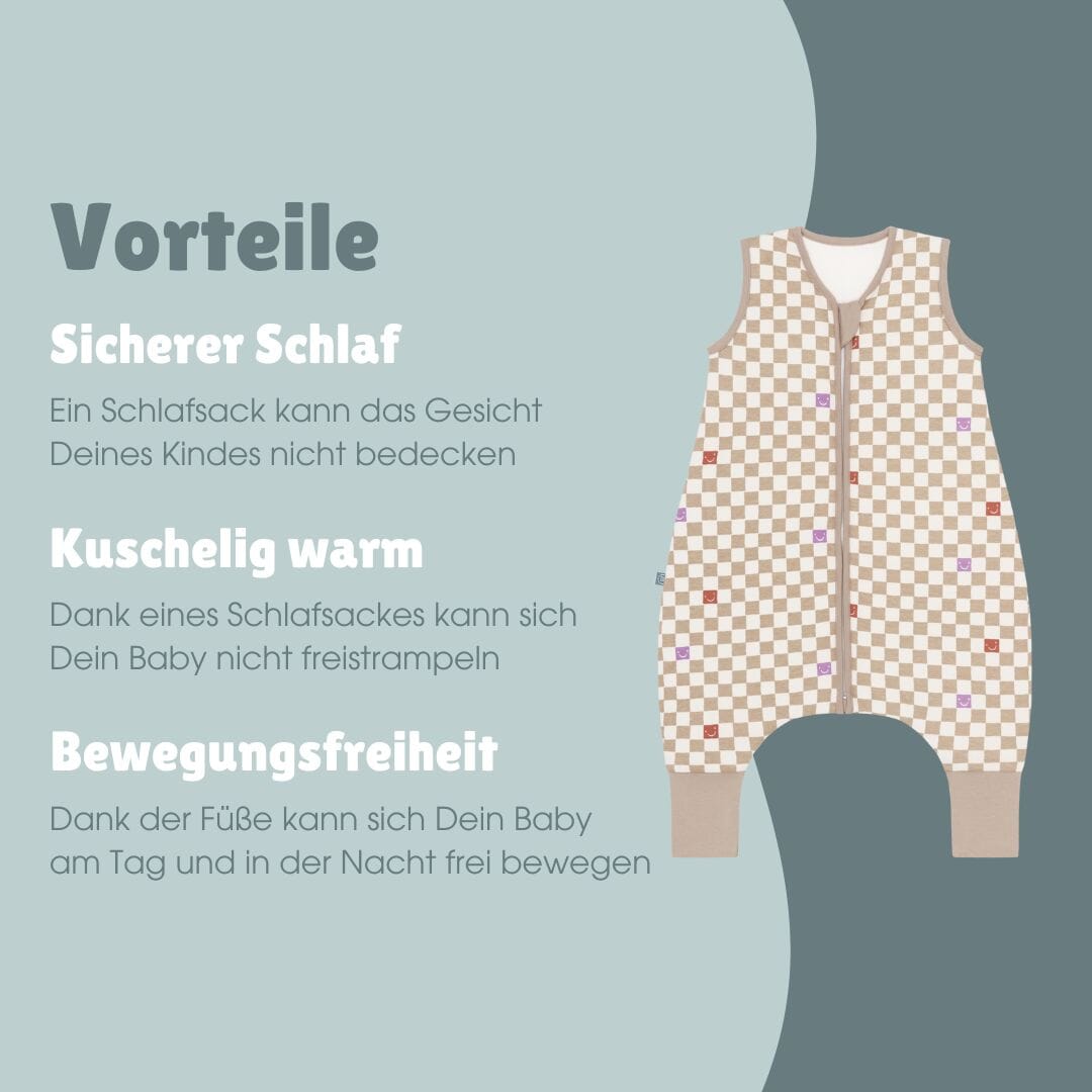Schlafsack mit Füßen 2.5 TOG | Check Smile
