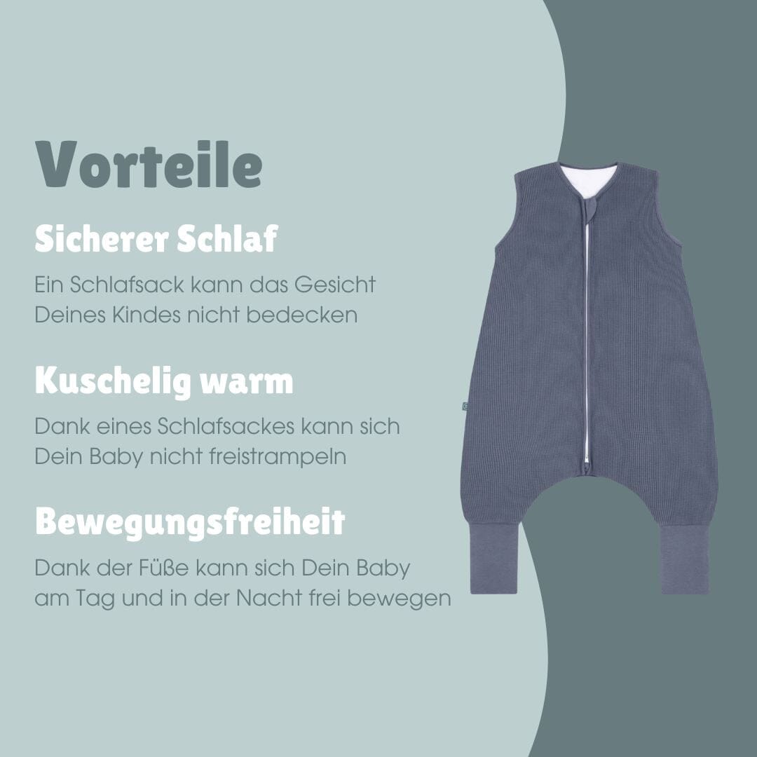 Schlafsack mit Umschlag-Fuß 2.5 TOG | Essential Blau