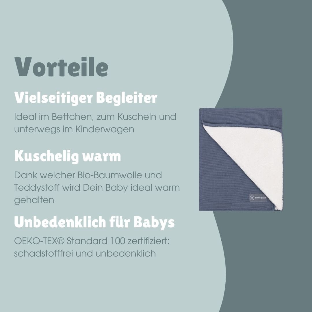 Winter Kuscheldecke | Essential Blau