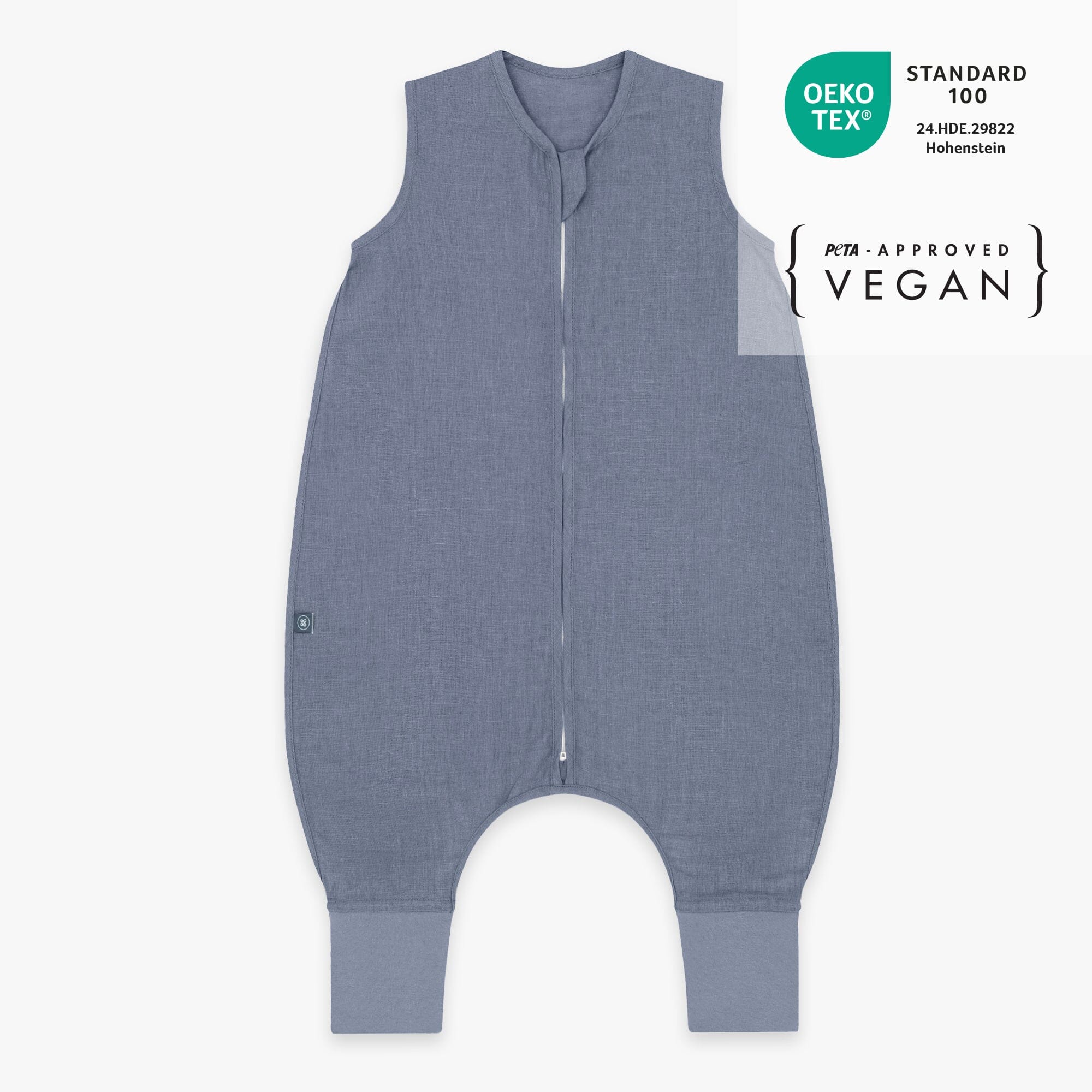Leinen Schlafsack mit Füssen 0.5 TOG | Essential Blau
