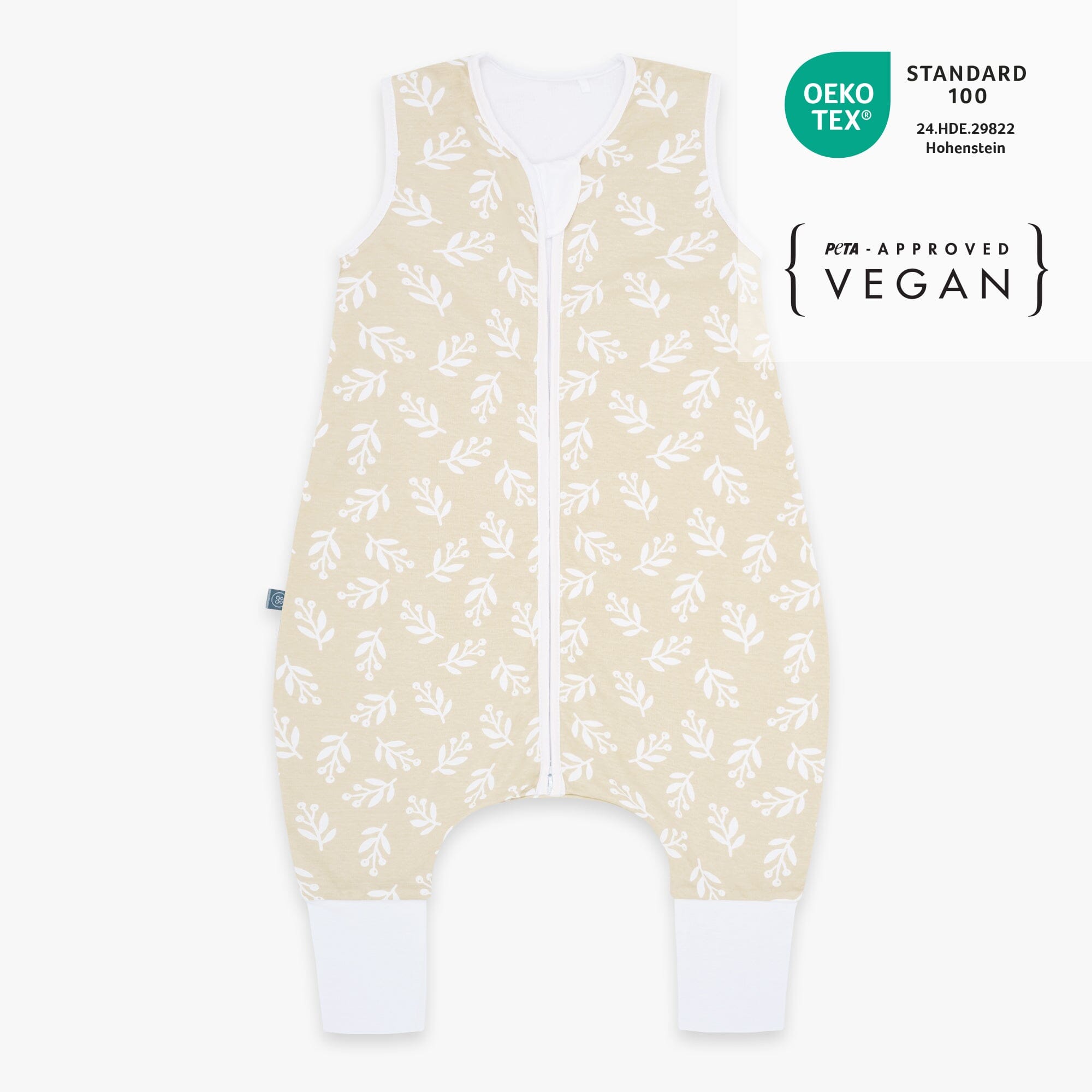 Schlafsack mit Füßen 1.0 TOG | Floral Sand