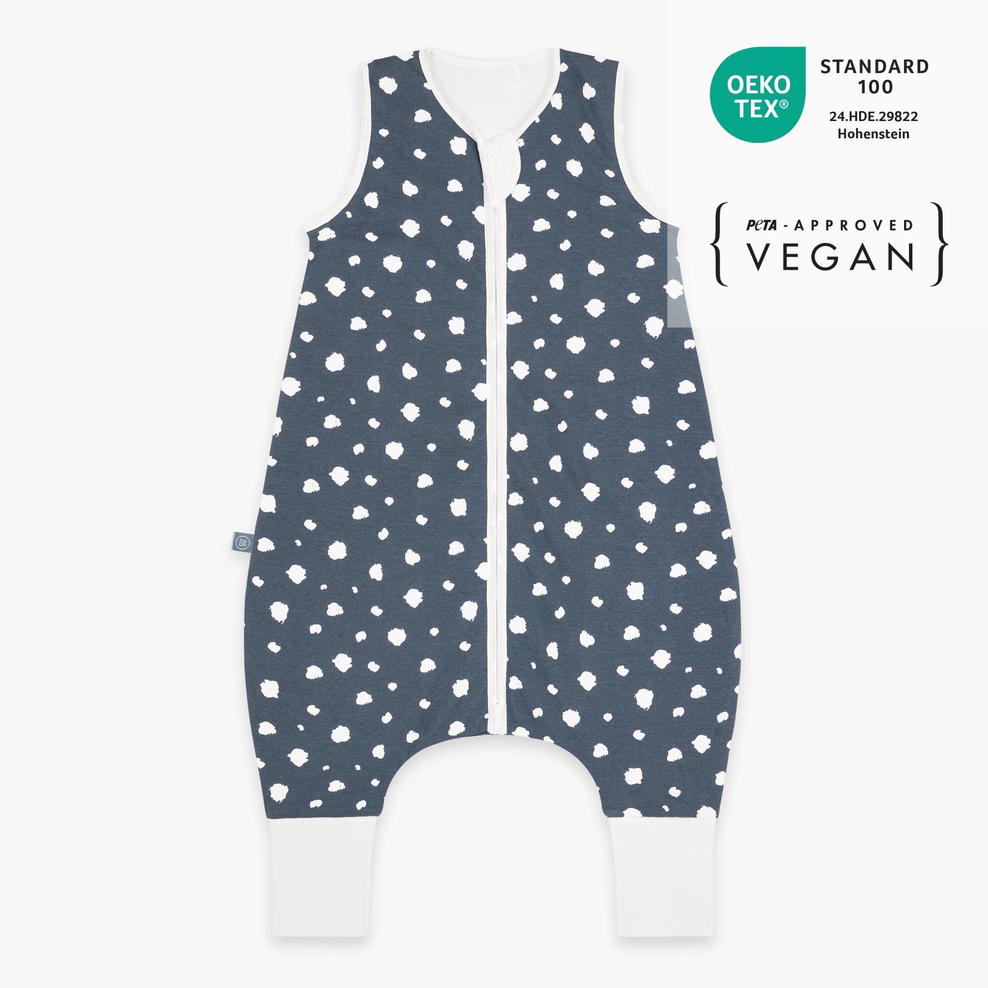 Schlafsack mit Füssen 2.5 TOG | Punkte Blau