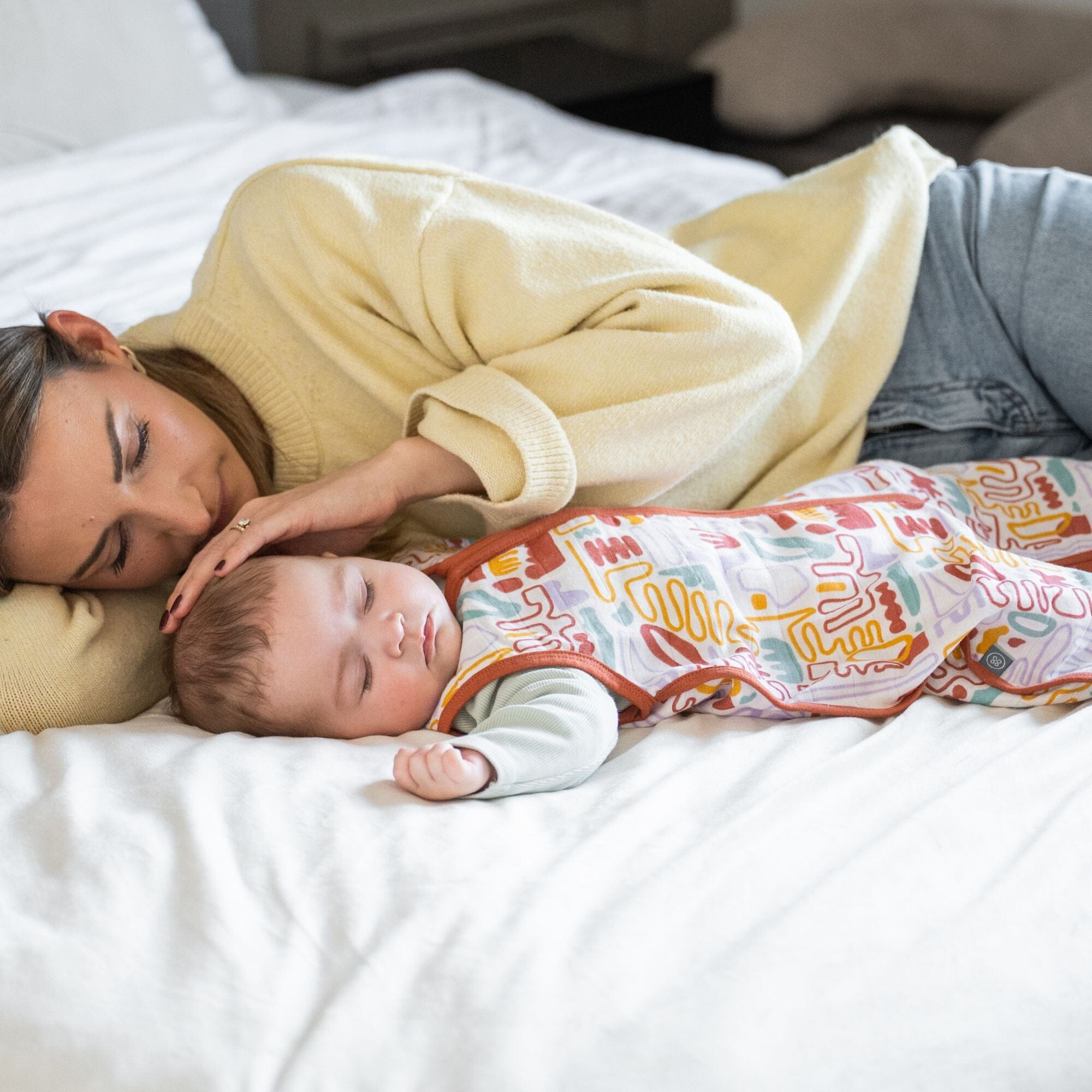 Musselin Schlafsack 0.5 TOG | Bunte Formen