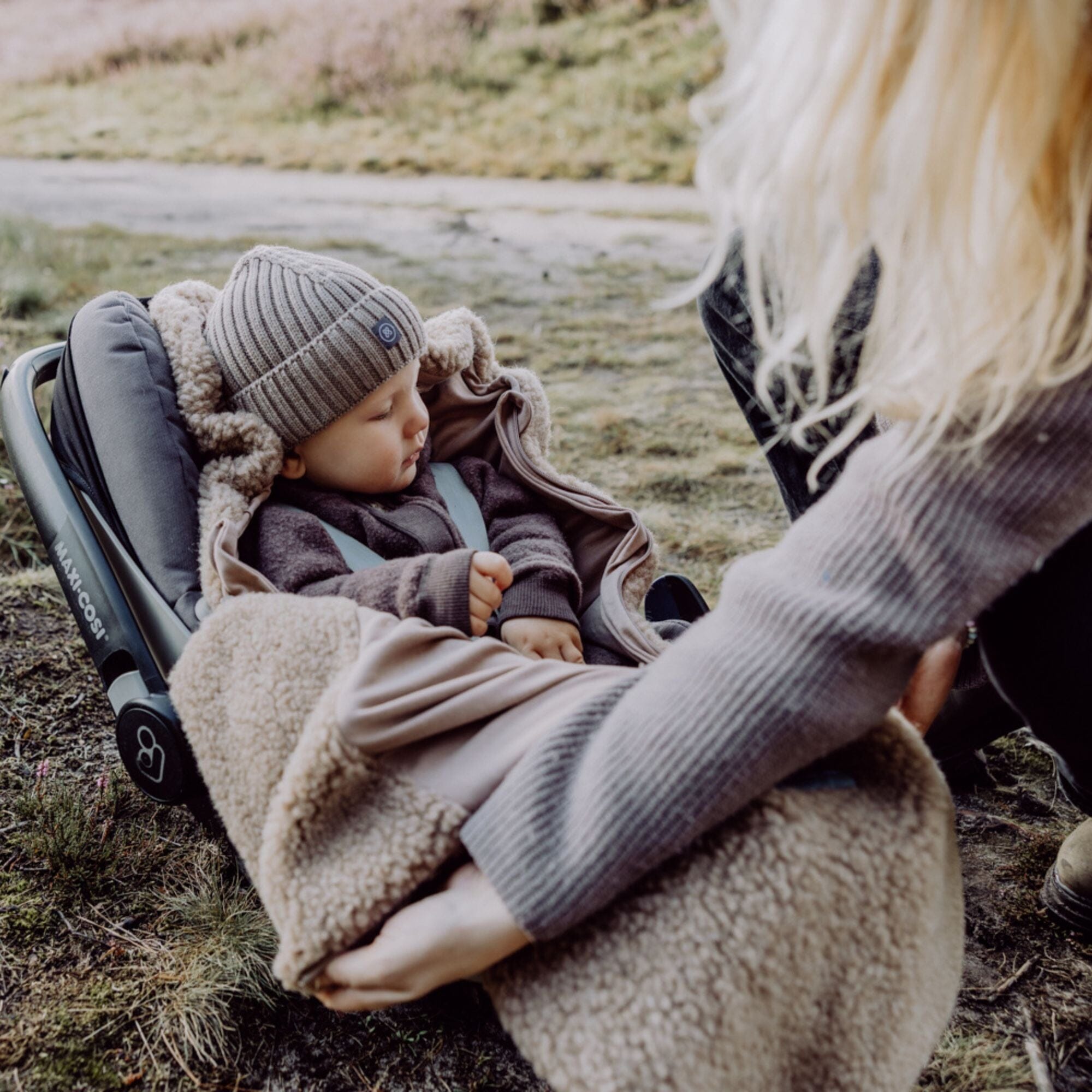 Fusssack aus Merinowolle | Essential Taupe