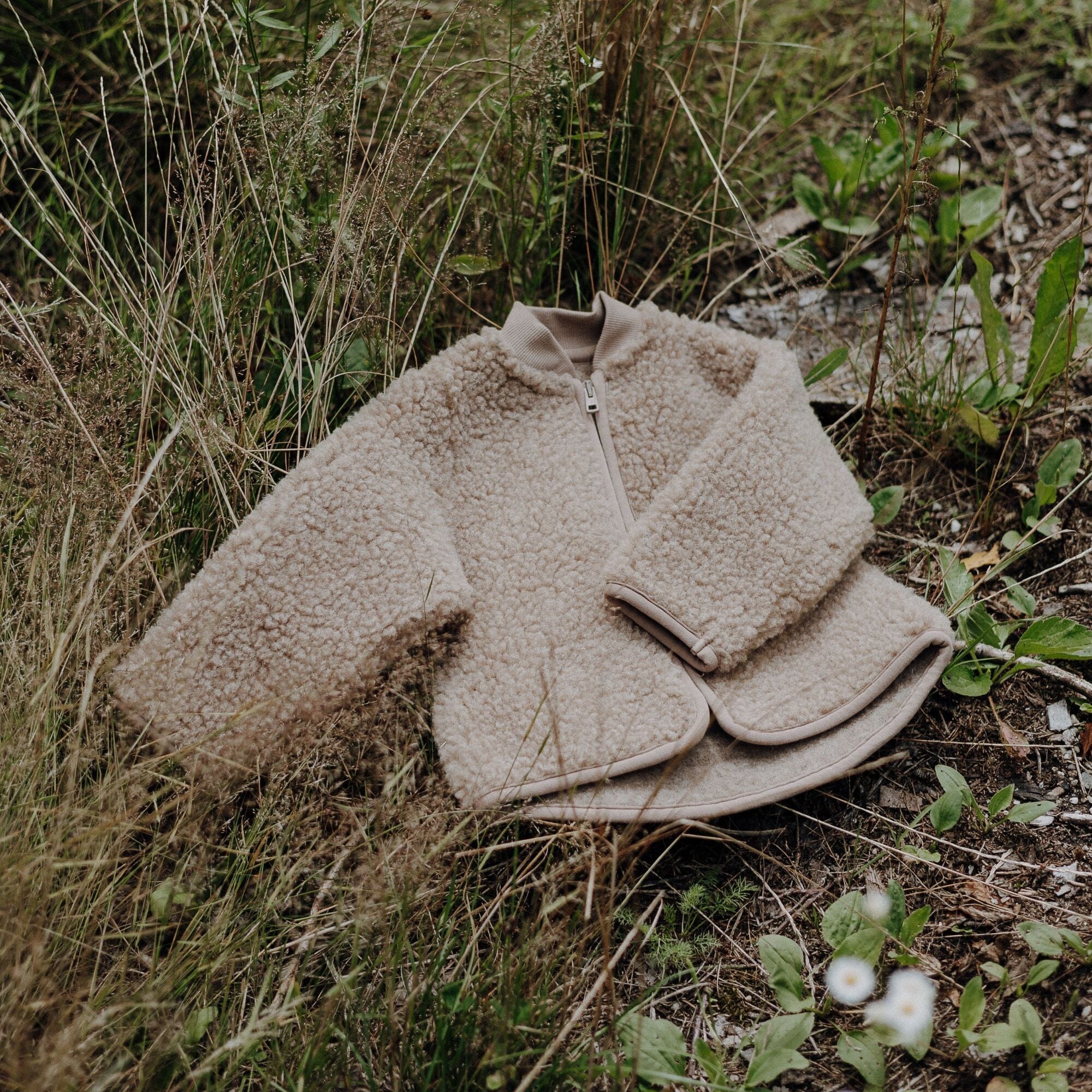 Merinowolle Jacke für Babys | Essential Taupe