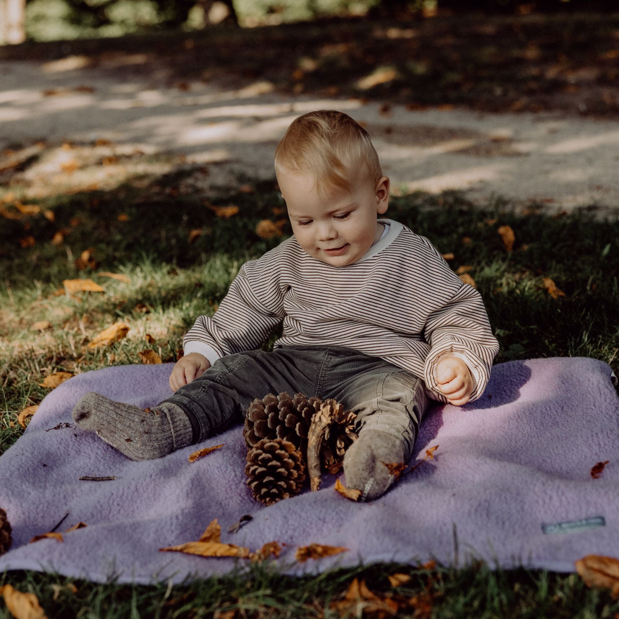 Babydecke aus Merinowolle | Essential Lavendel