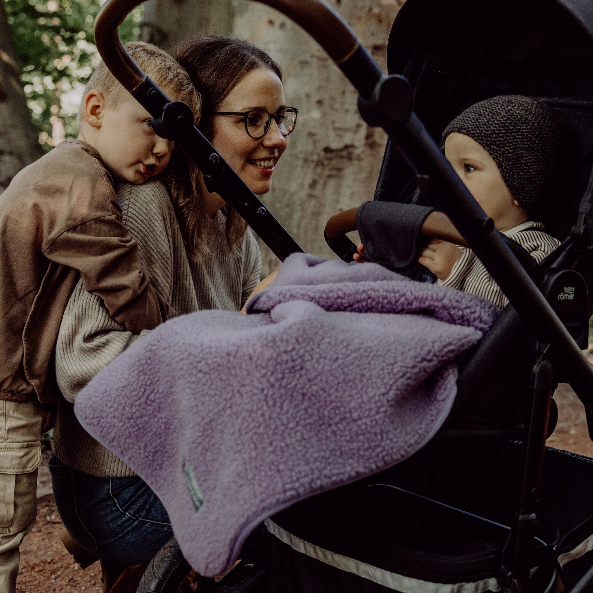 Merinowoll Teddy Kuscheldecke | Essential Lavendel