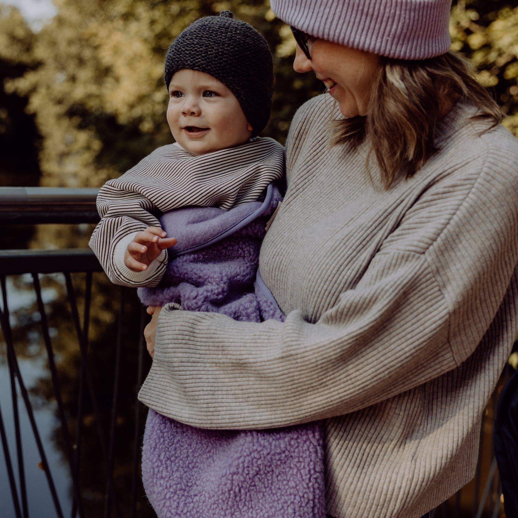 Merinowoll Teddy Kuscheldecke | Essential Lavendel