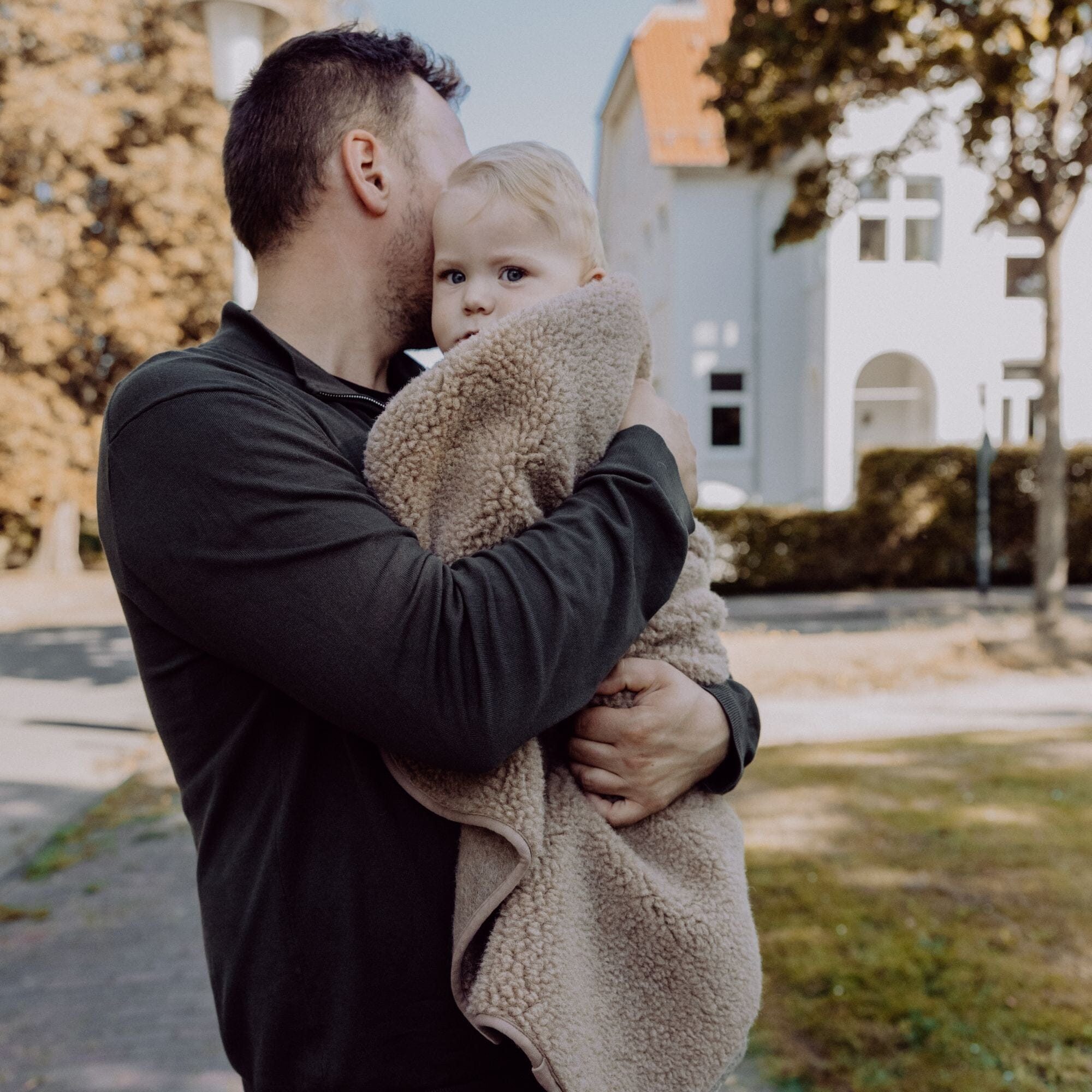 Babydecke aus Merinowolle | Essential Taupe