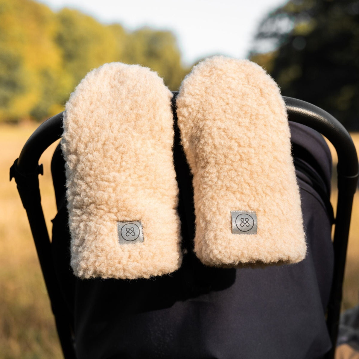 Kinderwagenhandschuhe aus Merinowolle | Essential Beige