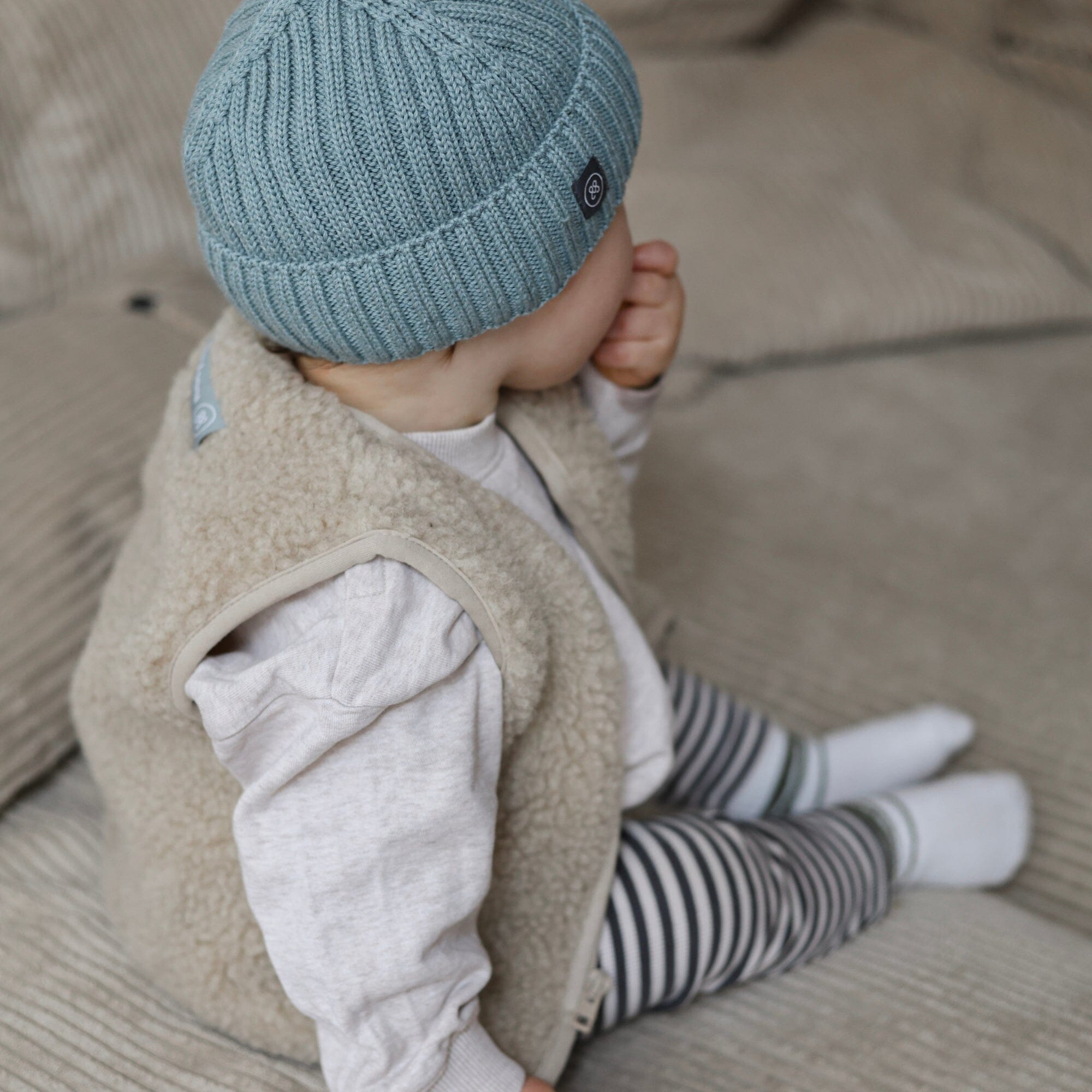 Merinowoll Teddy Weste | Essential Beige