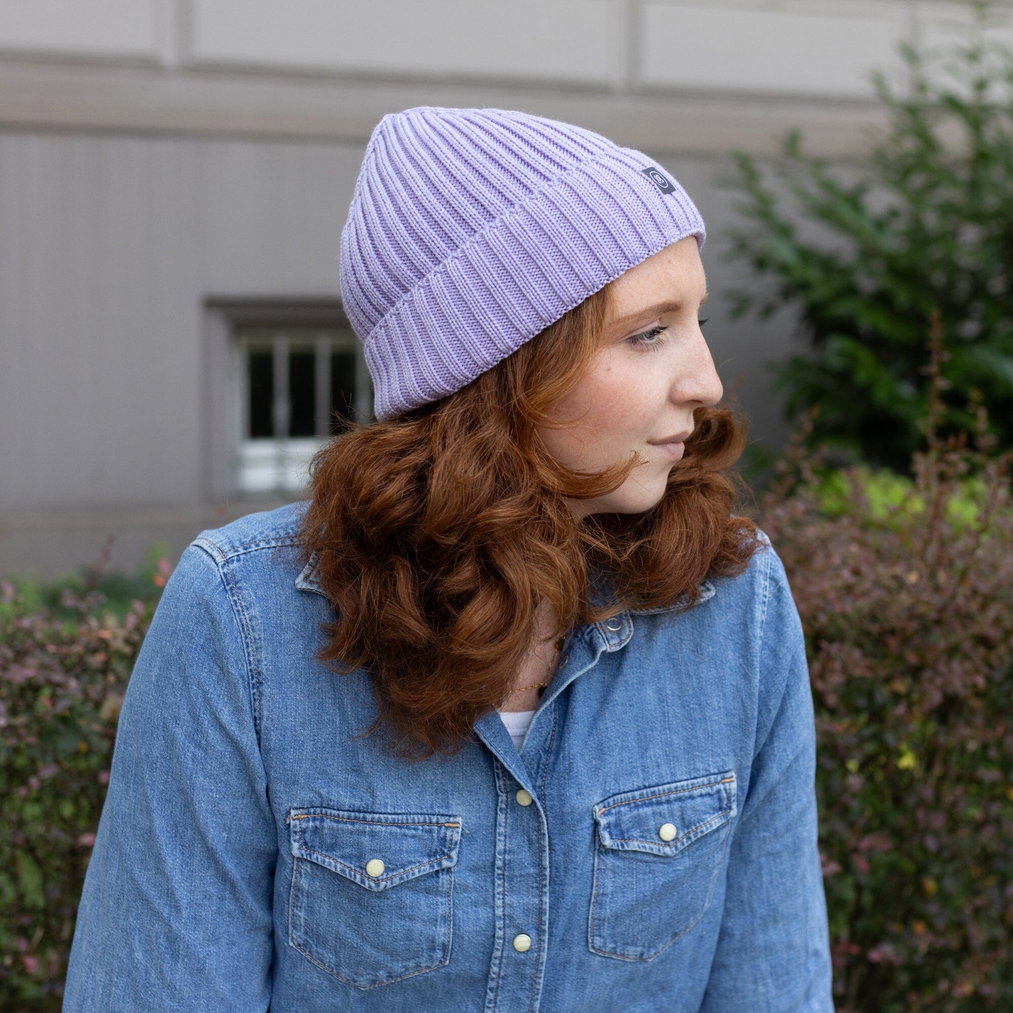 Merino Wollmütze Erwachsene | Essential Lavendel