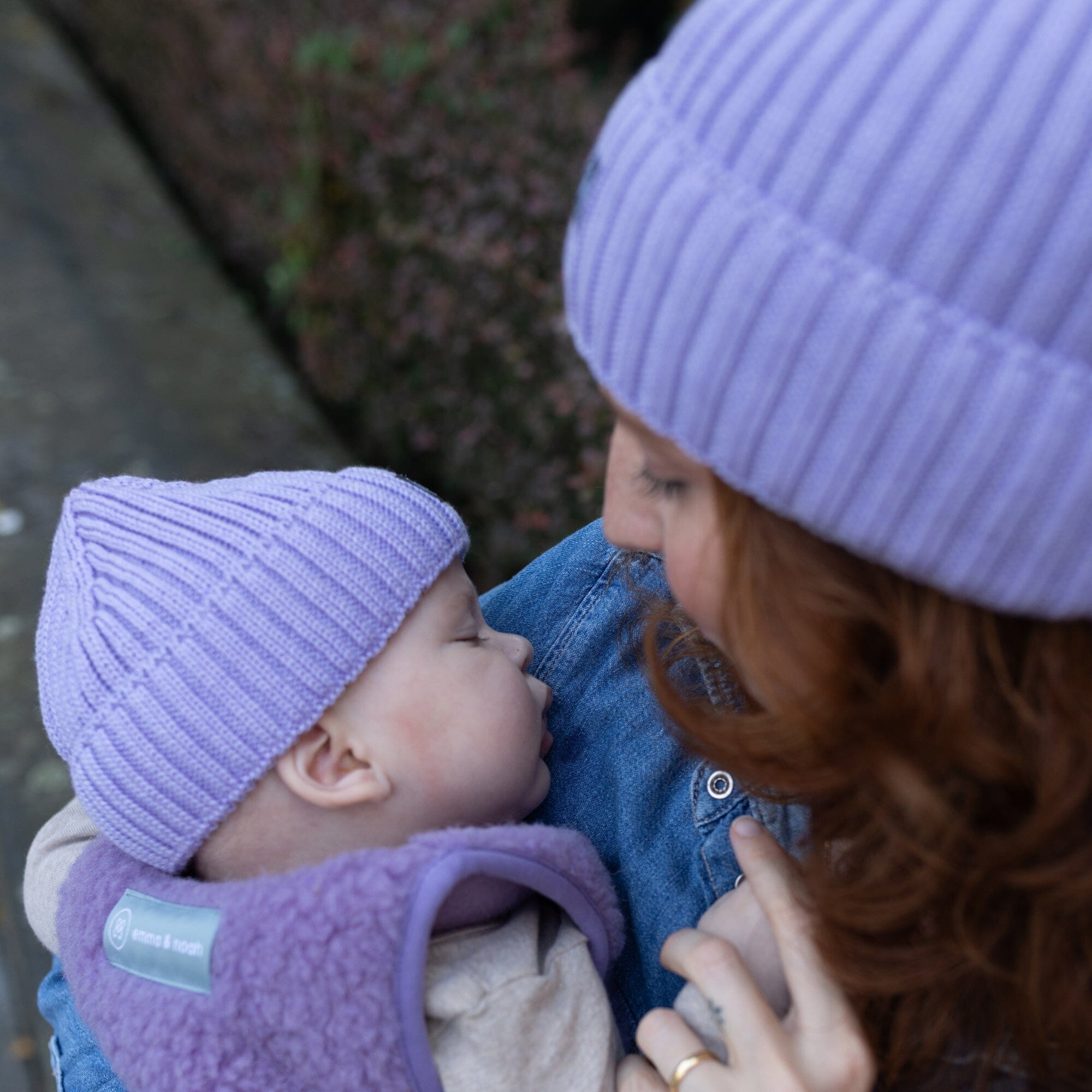 Merino Wollmütze Kind | Essential Lavendel