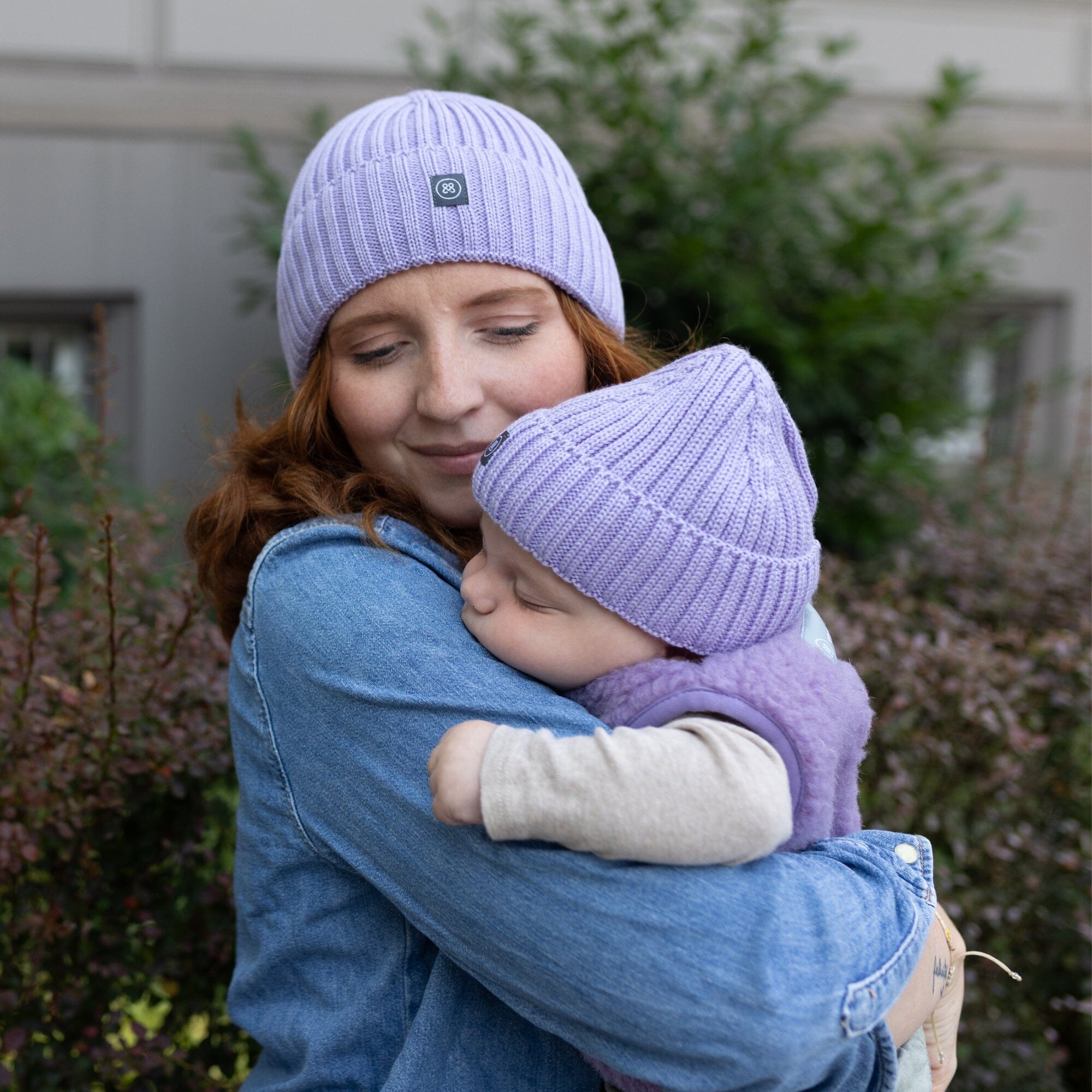 Merino Wollmütze Kind | Essential Lavendel