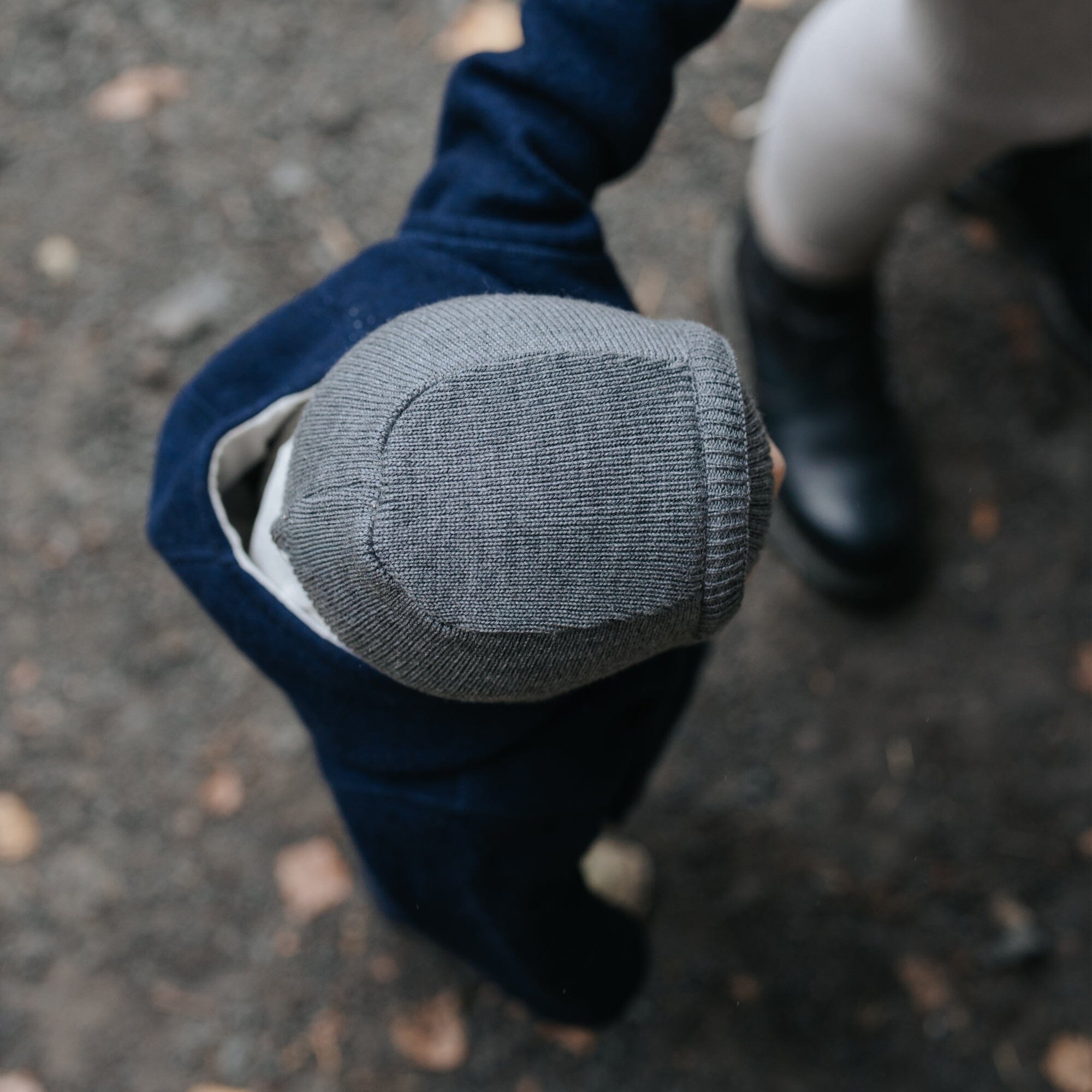 Schlupfmütze aus Merinowolle | Essential Grau