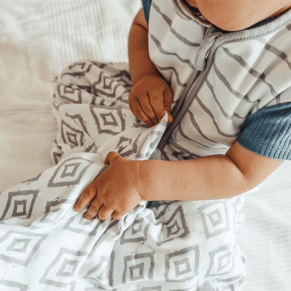 Willkommens Bundle | Schlafsack 1.0 TOG | Rauten Grau