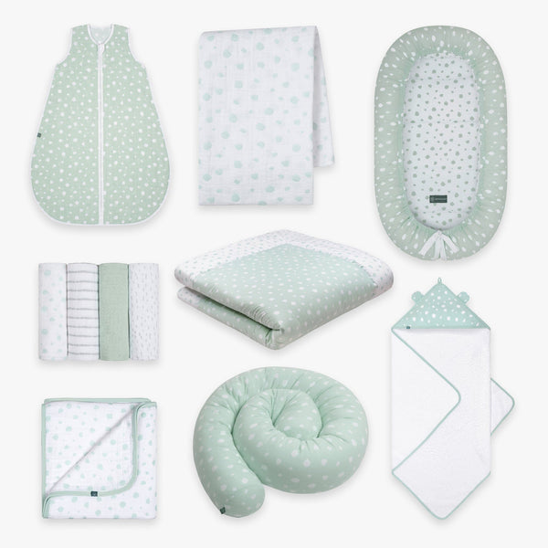 Erstausstattung Bundle | Schlafsack 0.5 TOG | Punkte Mint